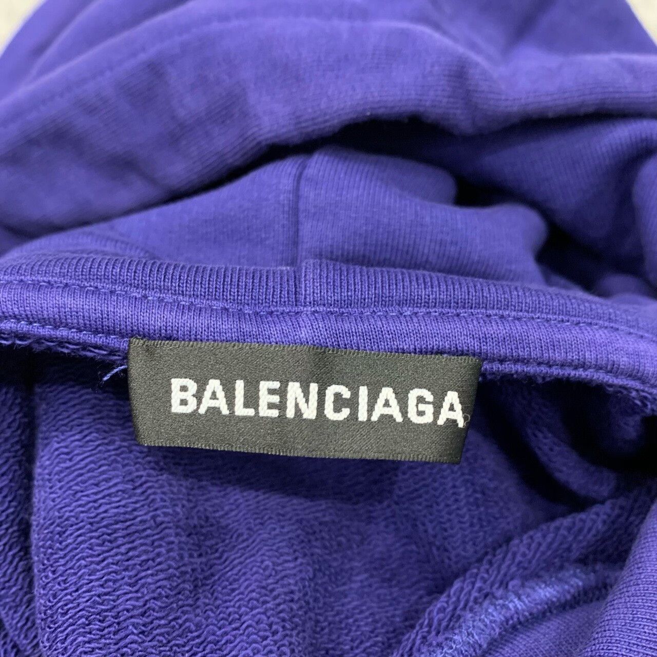 Balenciaga Balenciaga Blue Hoodie Sweatshirt M Size Size US M / EU 48-50 / 2 - 4 Thumbnail