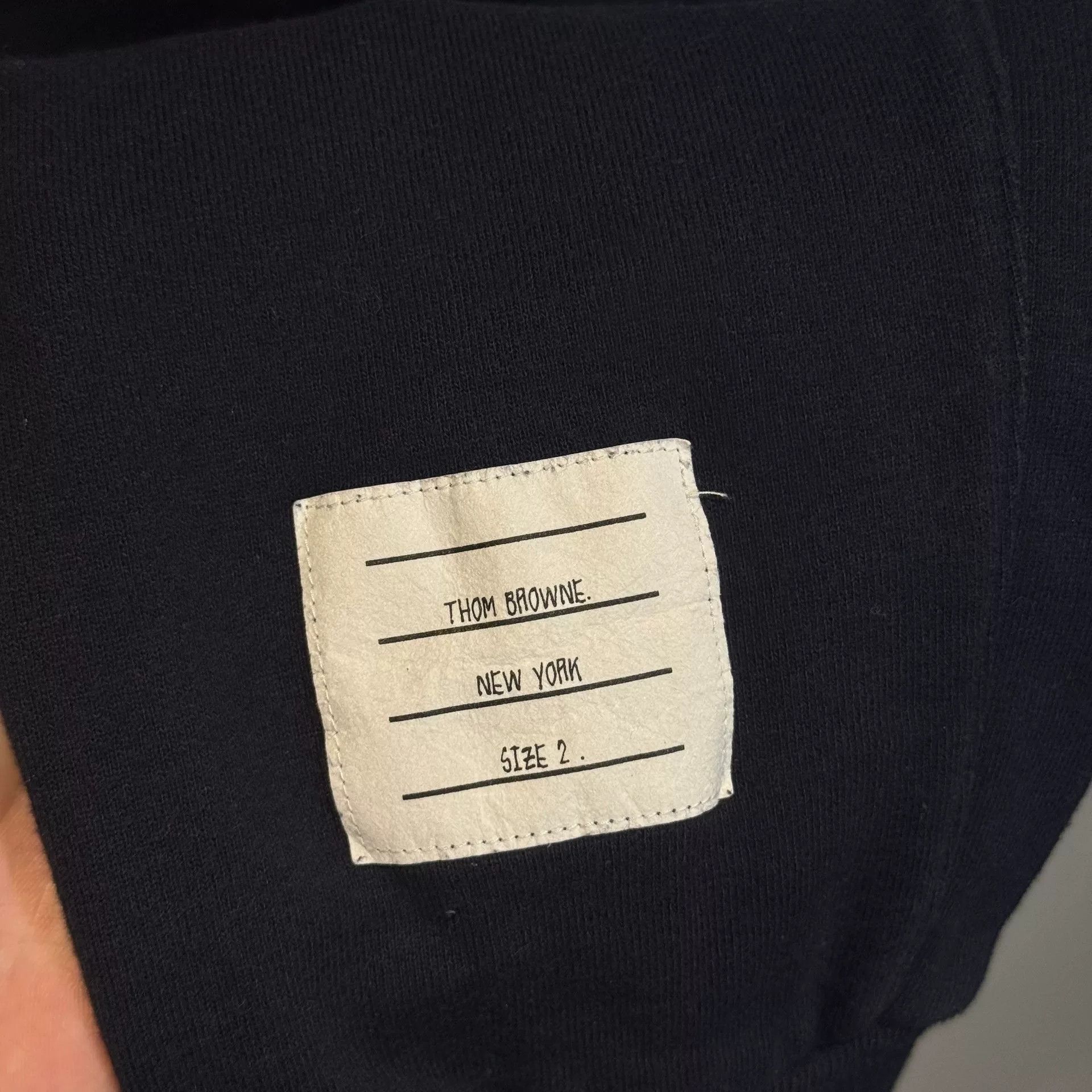 Thom Browne Thom Browne Navy Sweatpants with Stripes Size US 28 / EU 44 - 4 Thumbnail