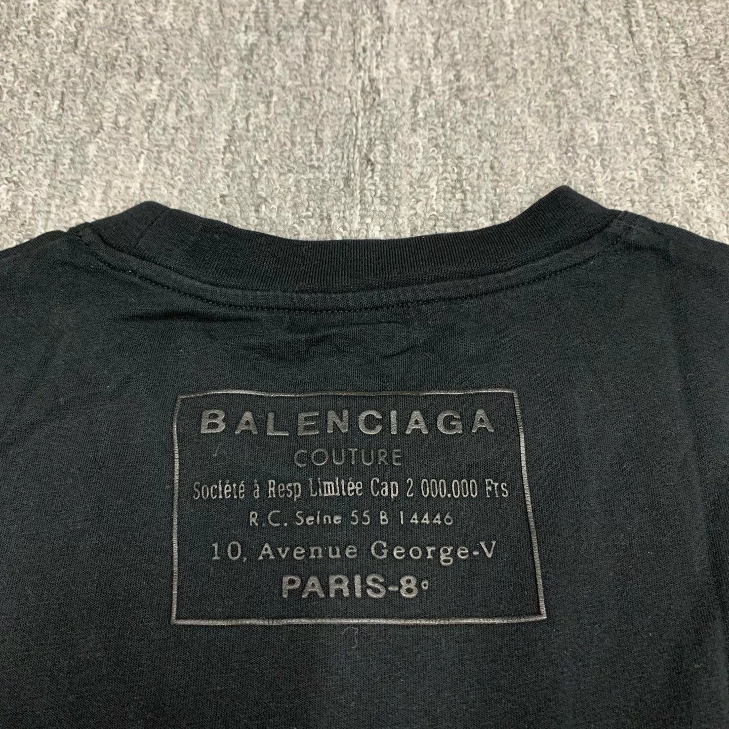 Balenciaga Balenciaga Black Short Sleeve T-Shirt Size US S / EU 44-46 / 1 - 6 Thumbnail