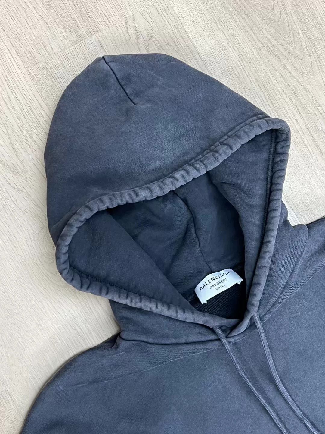 Balenciaga Balenciaga Gray Embroidered Hoodie XS Size US XS / EU 42 / 0 - 5 Thumbnail