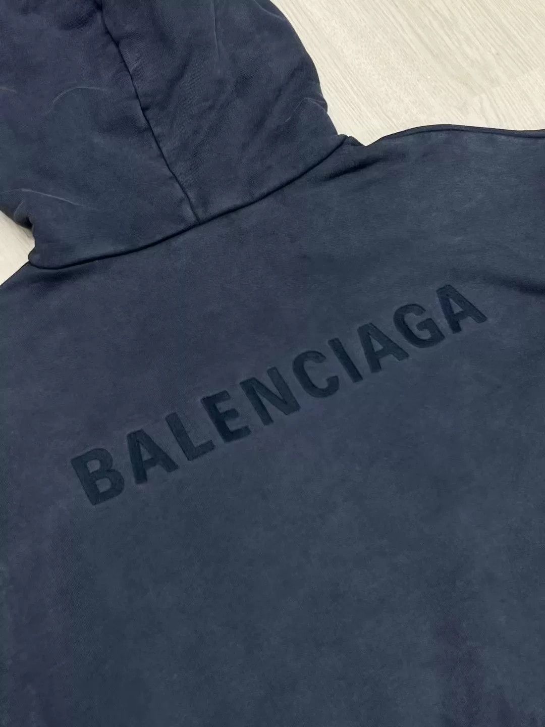 Balenciaga Balenciaga Gray Embroidered Hoodie XS Size US XS / EU 42 / 0 - 8 Thumbnail