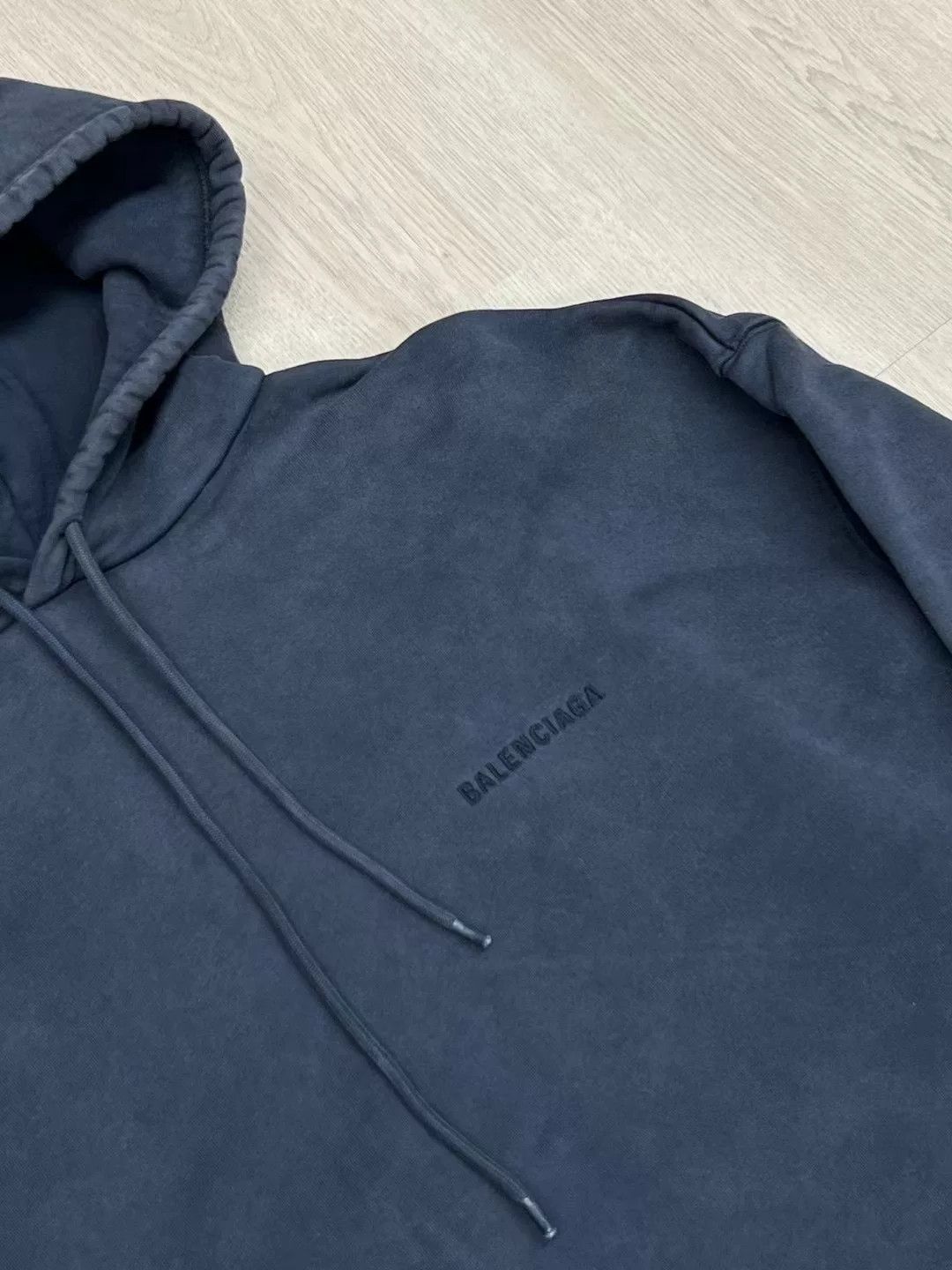 Balenciaga Balenciaga Gray Embroidered Hoodie XS Size US XS / EU 42 / 0 - 2 Thumbnail