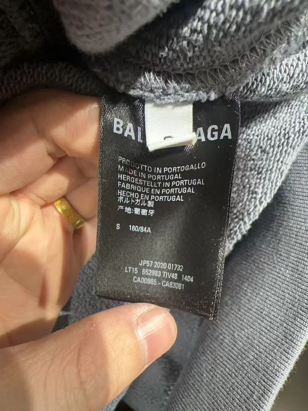 Balenciaga Balenciaga Gray Hoodie Size S Size US S / EU 44-46 / 1 - 2 Thumbnail
