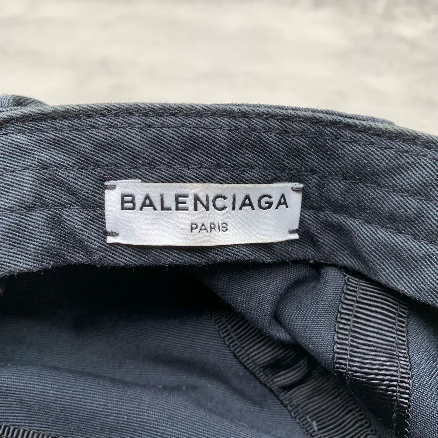 Balenciaga Balenciaga Black Washed Cap in Size L Size ONE SIZE - 4 Thumbnail