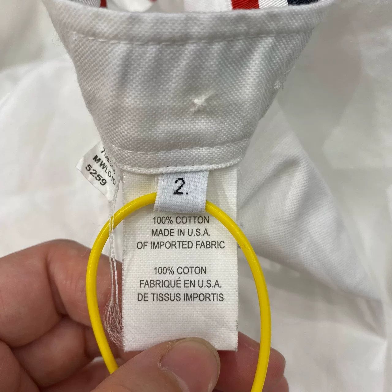 Thom Browne Thom Browne Long Sleeve White Shirt Size US M / EU 48-50 / 2 - 5 Thumbnail
