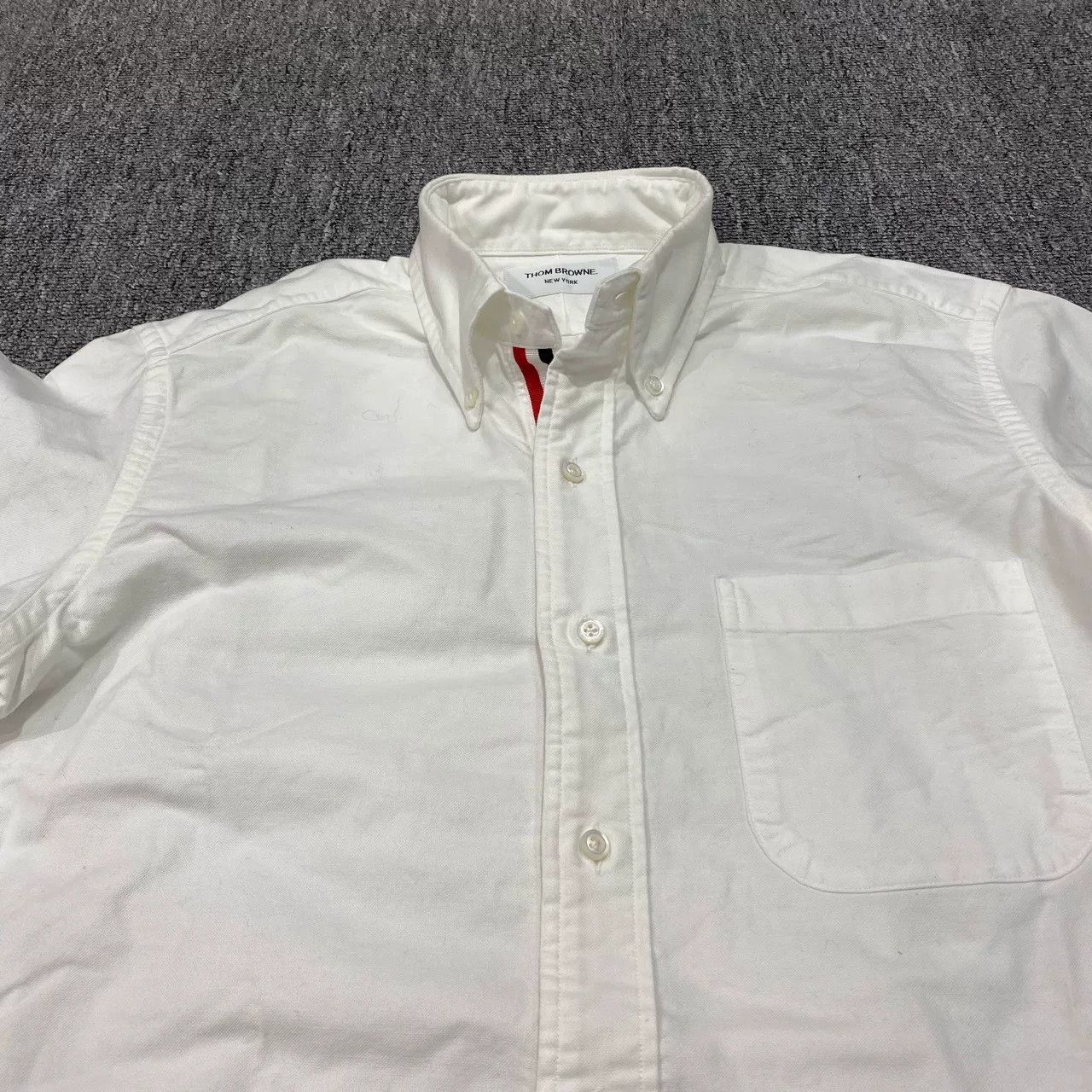 Thom Browne Thom Browne Long Sleeve White Shirt Size US M / EU 48-50 / 2 - 7 Thumbnail