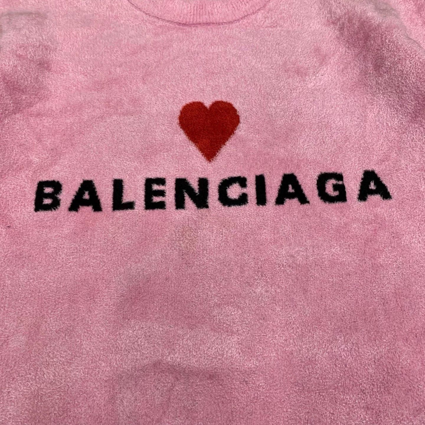 Balenciaga Balenciaga Pink Heart Sweater M Size Size M / US 6-8 / IT 42-44 - 6 Thumbnail
