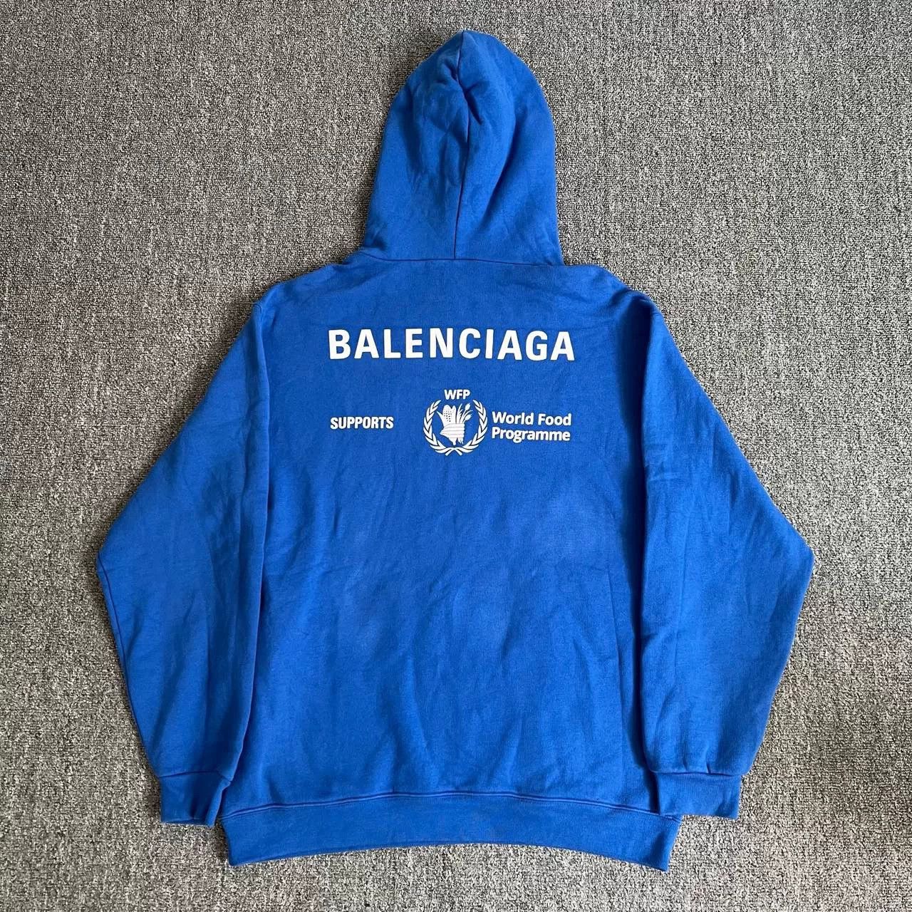 Balenciaga Balenciaga Blue Hoodie XS Size Size US XS / EU 42 / 0 - 2 Thumbnail