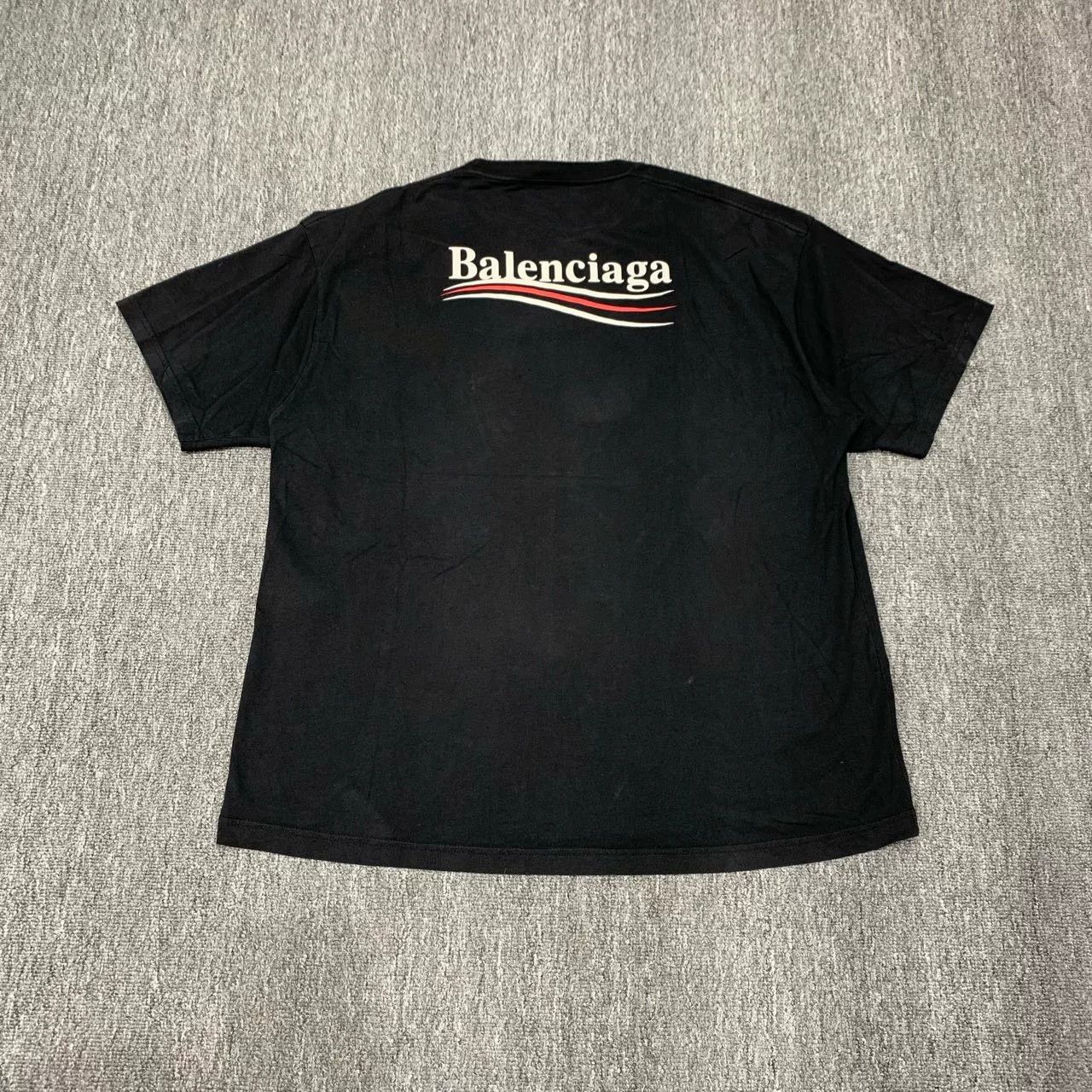 Balenciaga Balenciaga Black Cola Short Sleeve T-Shirt Size US M / EU 48-50 / 2 - 2 Thumbnail