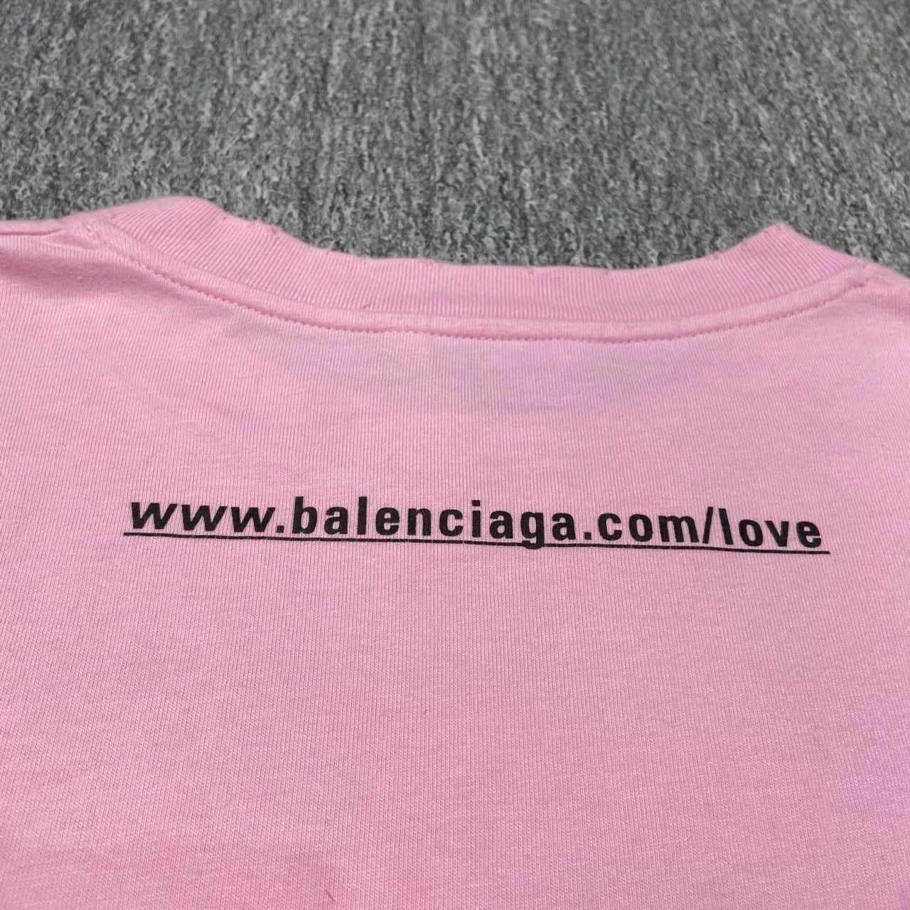 Balenciaga Balenciaga Pink Heart Sweatshirt XS Size XS / US 0-2 / IT 36-38 - 7 Thumbnail