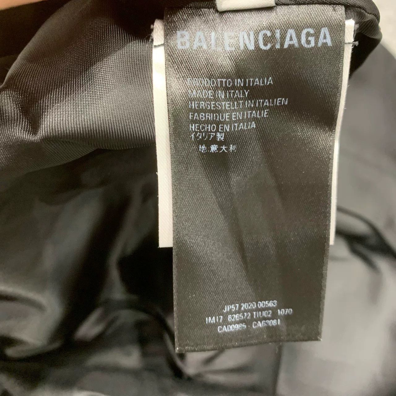 Balenciaga Balenciaga Black Wool Printed Coat Size XXS / US 00 / IT 34 - 5 Thumbnail