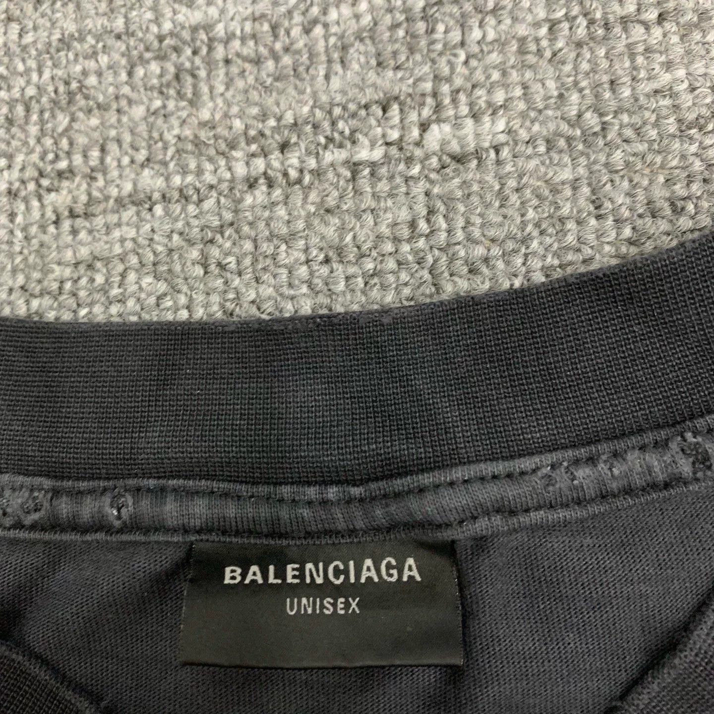 Balenciaga Balenciaga Black Short Sleeve T-Shirt Size US XL / EU 56 / 4 - 4 Thumbnail