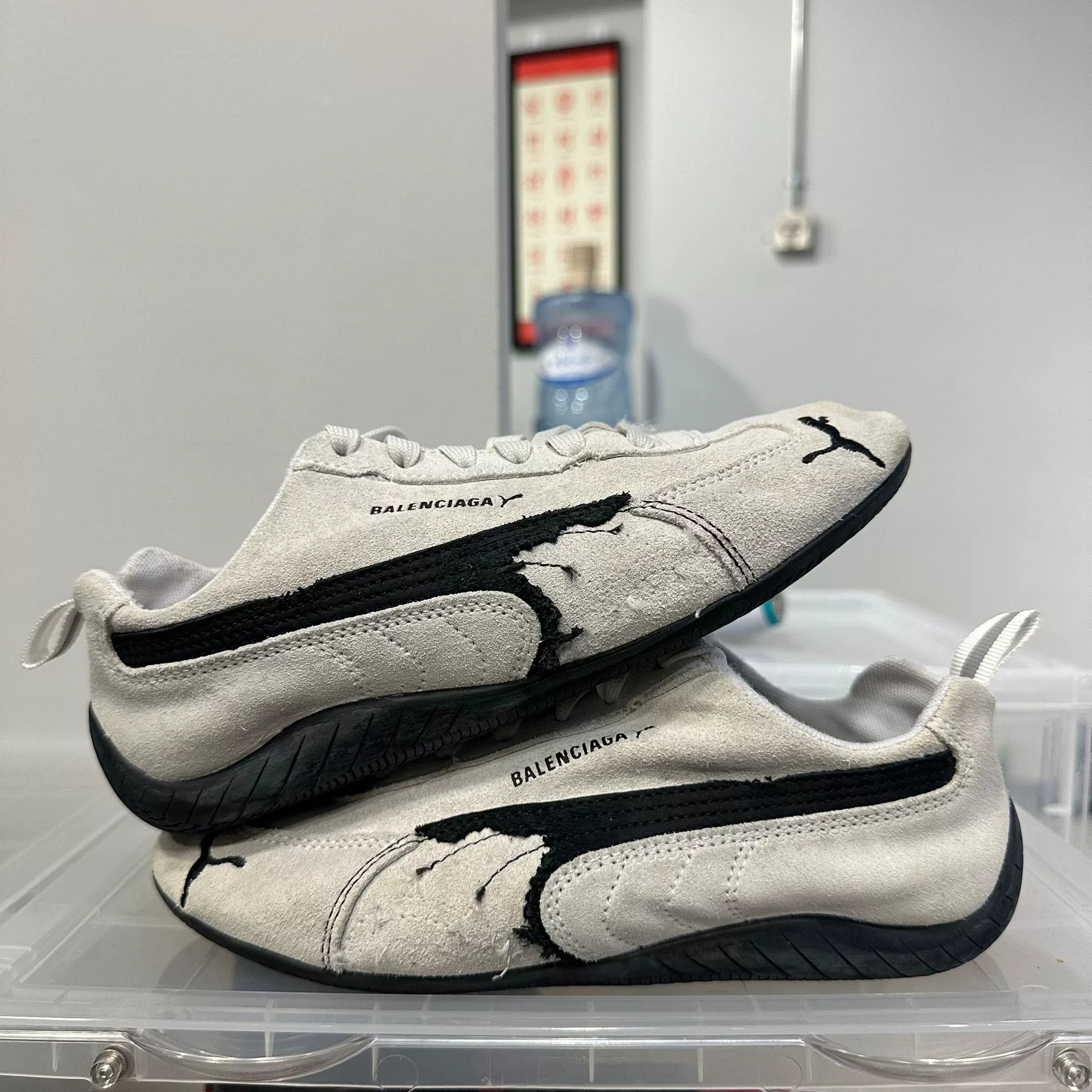 Balenciaga Balenciaga Puma Speedcat Black and White Size US 6 / EU 39 - 5 Thumbnail