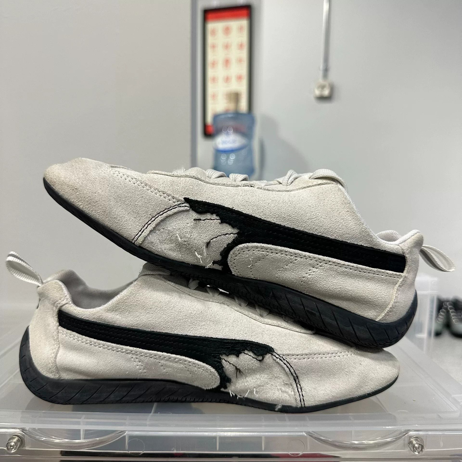 Balenciaga Balenciaga Puma Speedcat Black and White Size US 6 / EU 39 - 6 Thumbnail