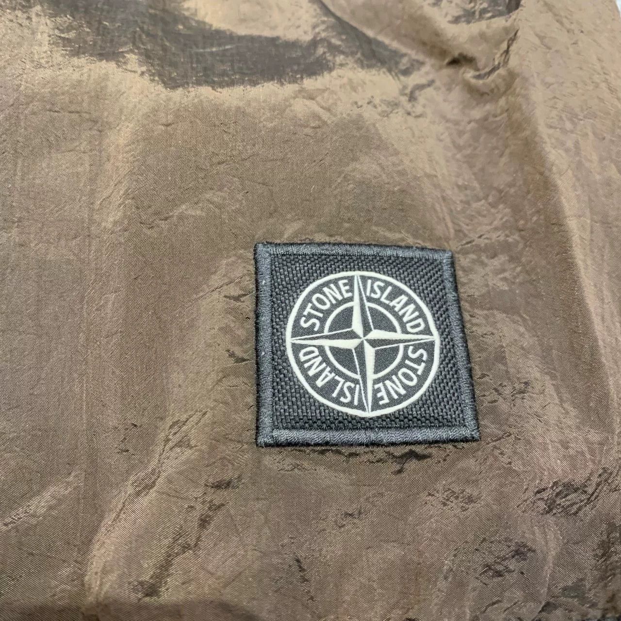 Stone Island Stone Island Brown Metallic Nylon Shorts Size US 34 / EU 50 - 6 Thumbnail