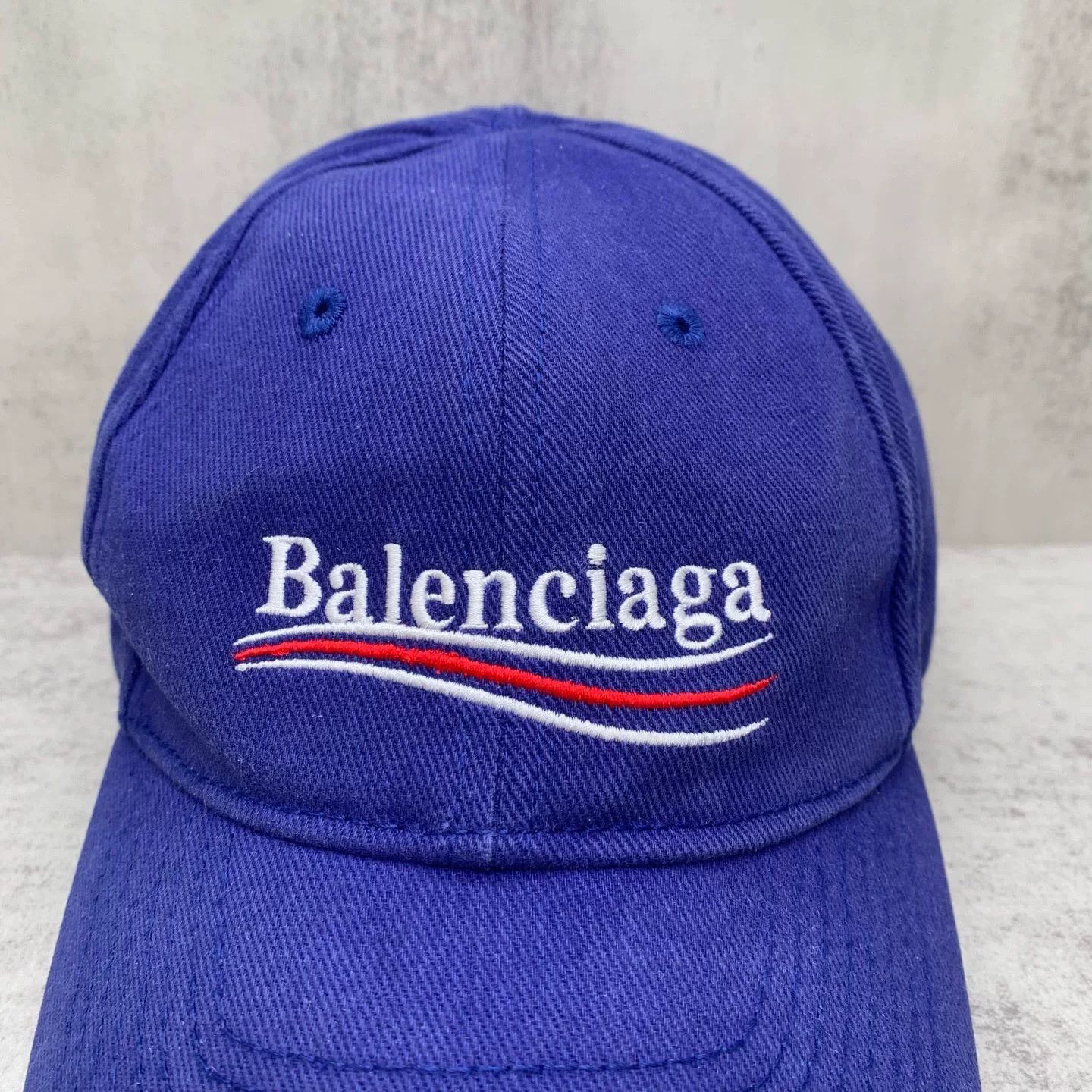 Balenciaga Balenciaga Blue Wave Logo Cap Size L Size ONE SIZE - 6 Thumbnail
