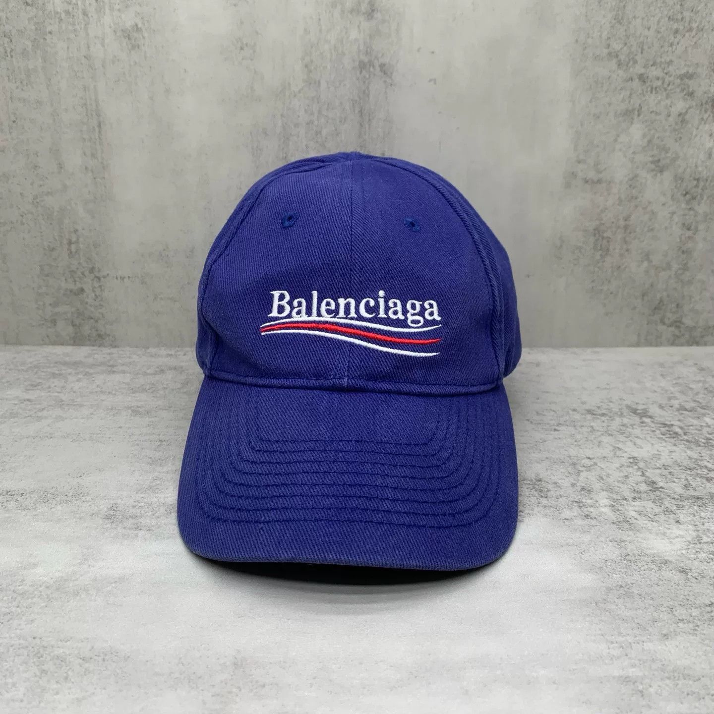 Balenciaga Balenciaga Blue Wave Logo Cap Size L Size ONE SIZE - 2 Thumbnail