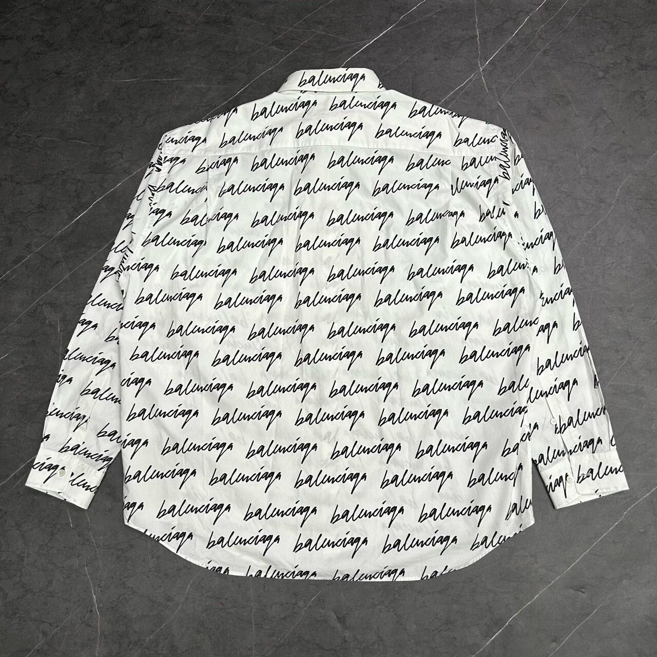 Balenciaga Balenciaga Graffiti Logo Print Shirt Size US S / EU 44-46 / 1 - 7 Thumbnail