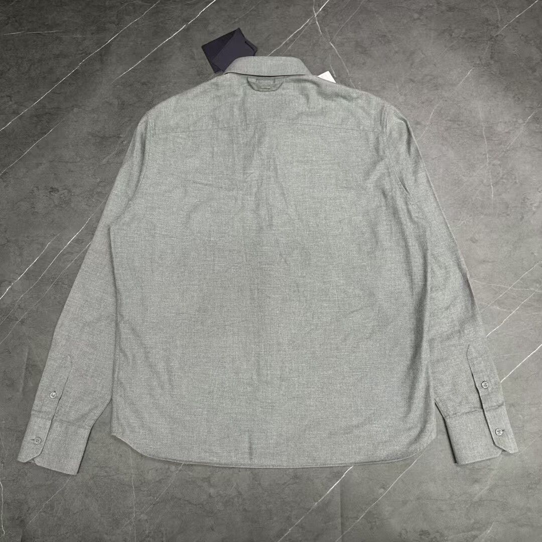 Louis Vuitton Louis Vuitton Embroidered Logo Shirt M Size Size US M / EU 48-50 / 2 - 2 Thumbnail