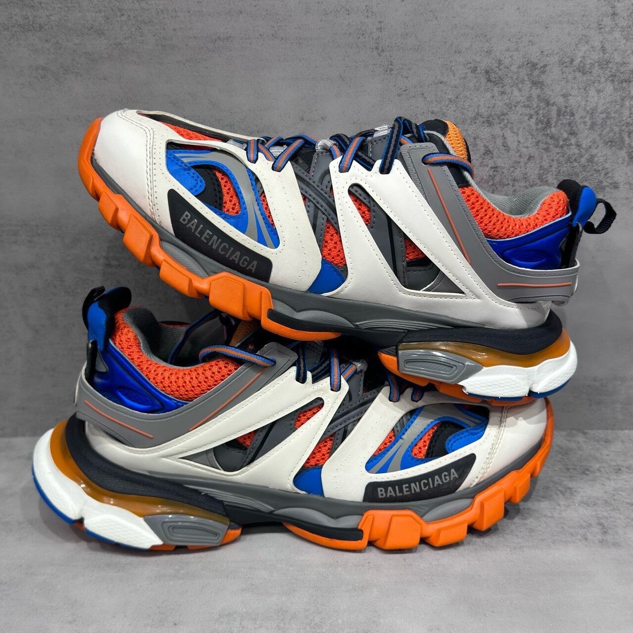 Balenciaga Balenciaga Track Sneakers in White Blue Orange Size US 7 / EU 40 - 2 Thumbnail