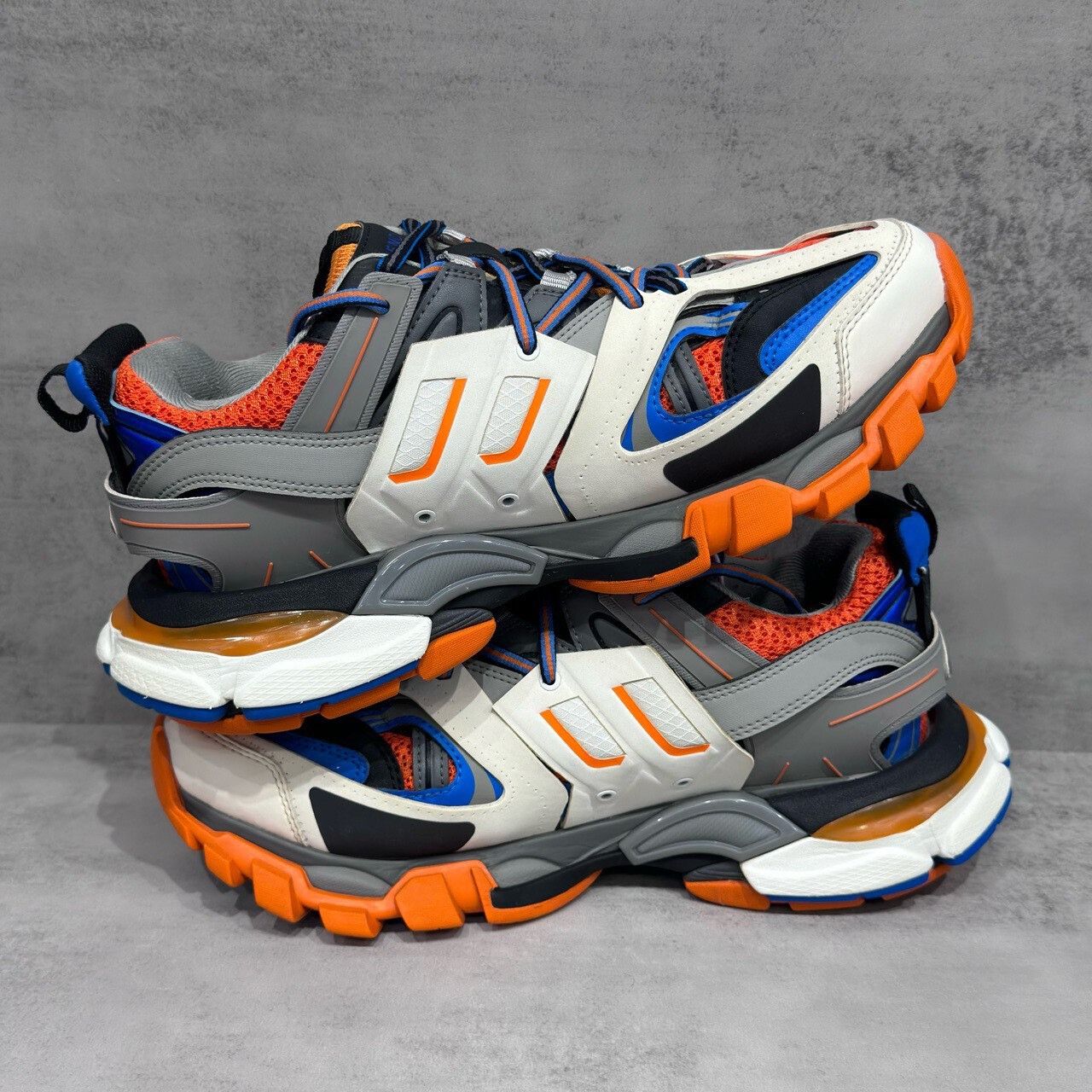 Balenciaga Balenciaga Track Sneakers in White Blue Orange Size US 7 / EU 40 - 3 Thumbnail
