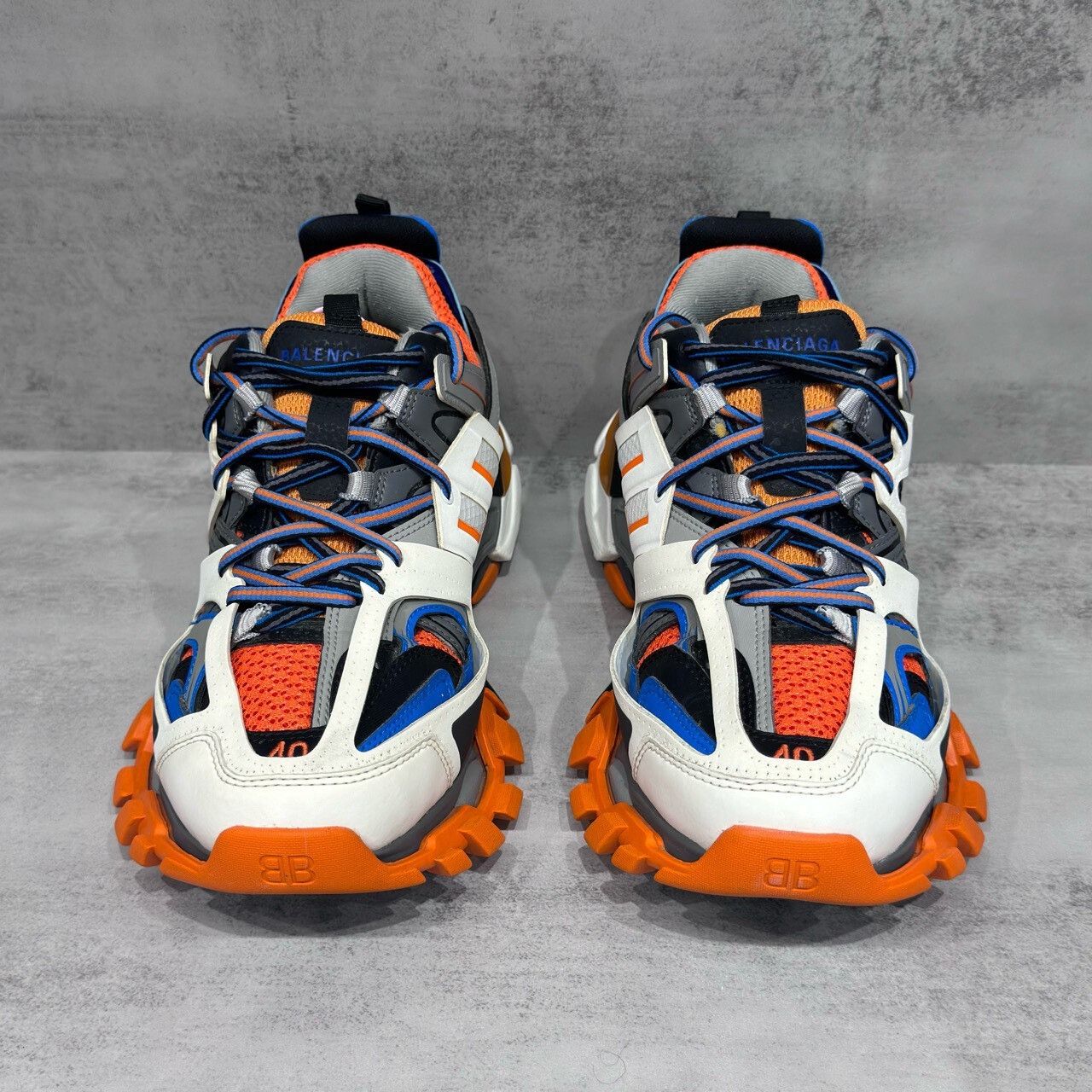 Balenciaga Balenciaga Track Sneakers in White Blue Orange Size US 7 / EU 40 - 4 Thumbnail