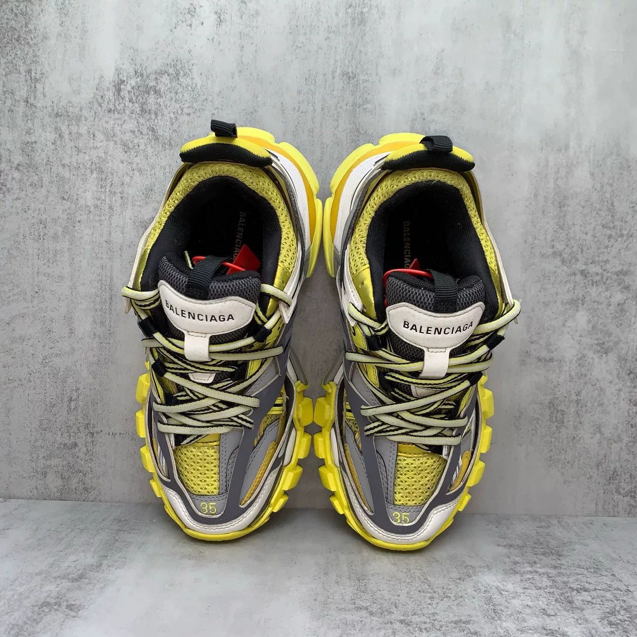 Balenciaga Balenciaga Track Sneakers Gray Yellow Size 35 Size US 5 / EU 37 - 6 Thumbnail