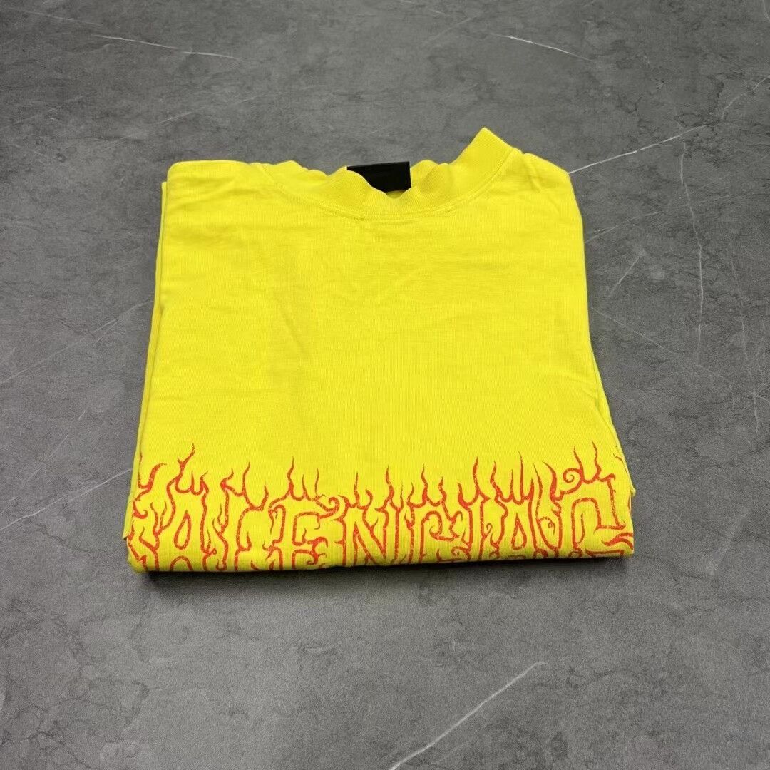 Balenciaga Balenciaga Dragon Year Flame Tee Shirt Size US S / EU 44-46 / 1 - 3 Thumbnail