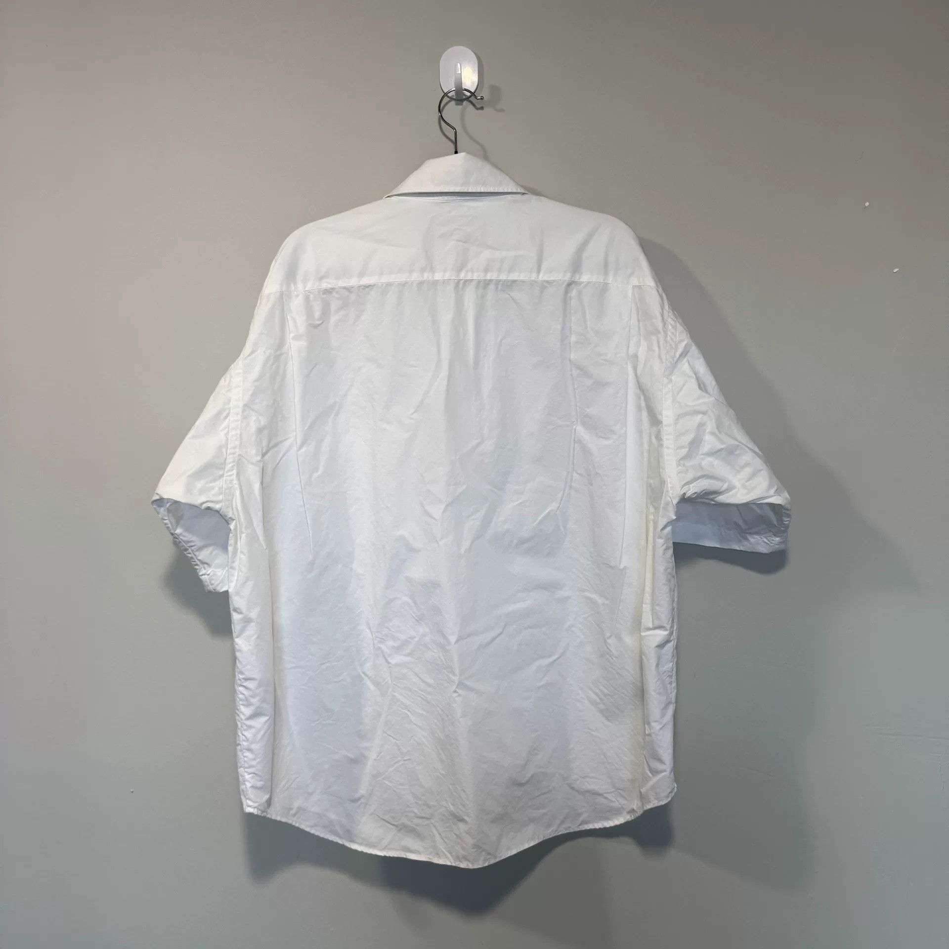 Balenciaga Balenciaga White Short Sleeve Shirt Size US S / EU 44-46 / 1 - 3 Thumbnail