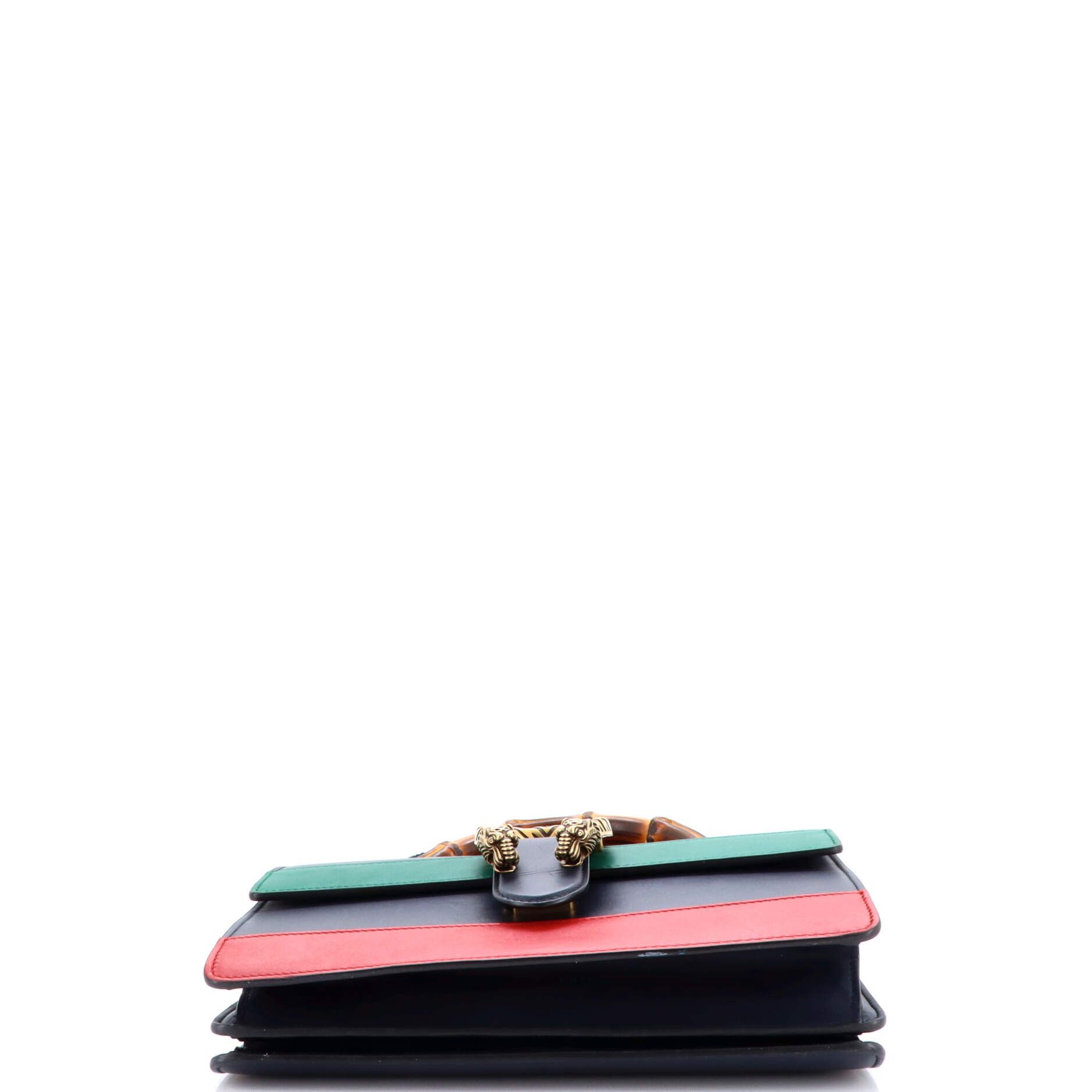 Dionysus Bamboo Top Handle Bag Colorblock Leather Medium