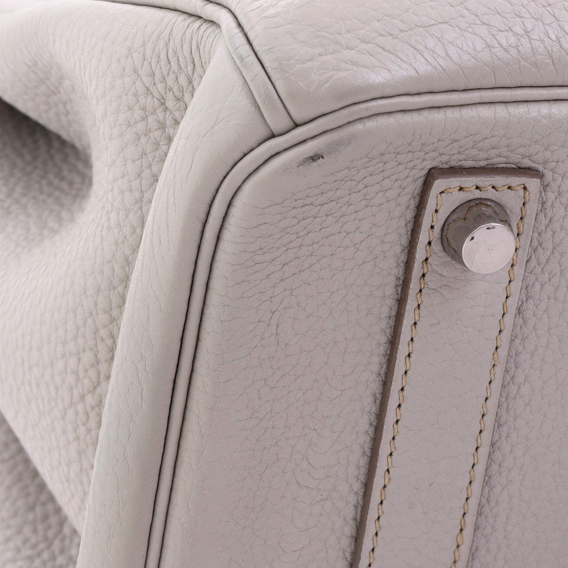 Hermes Club Birkin Bag Grey Clemence and Lizard with Palladium Hard Size ONE SIZE - 7 Thumbnail