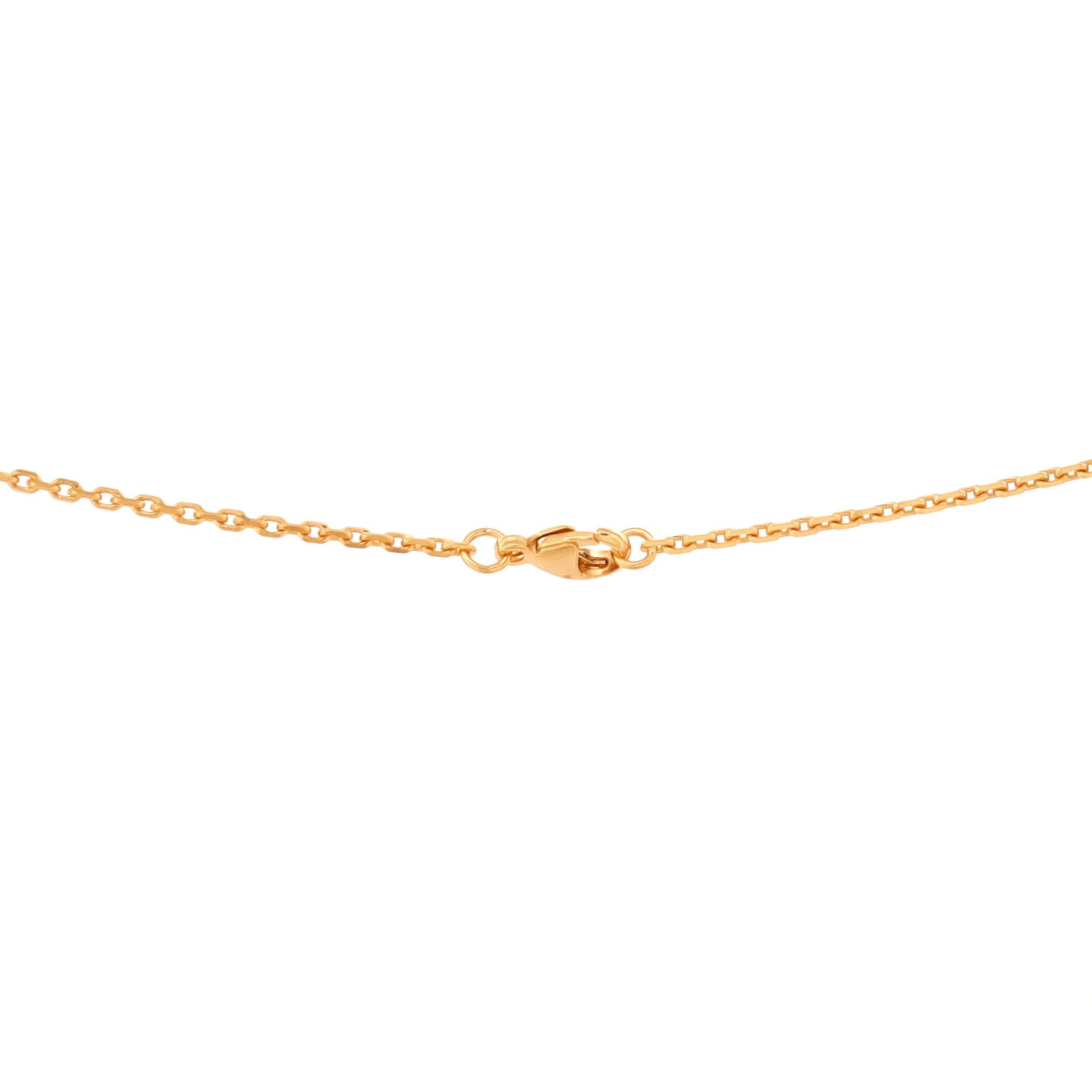 Hermes Pop H Pendant Chain Necklace Metal and Enamel Mini Size ONE SIZE - 2 Thumbnail