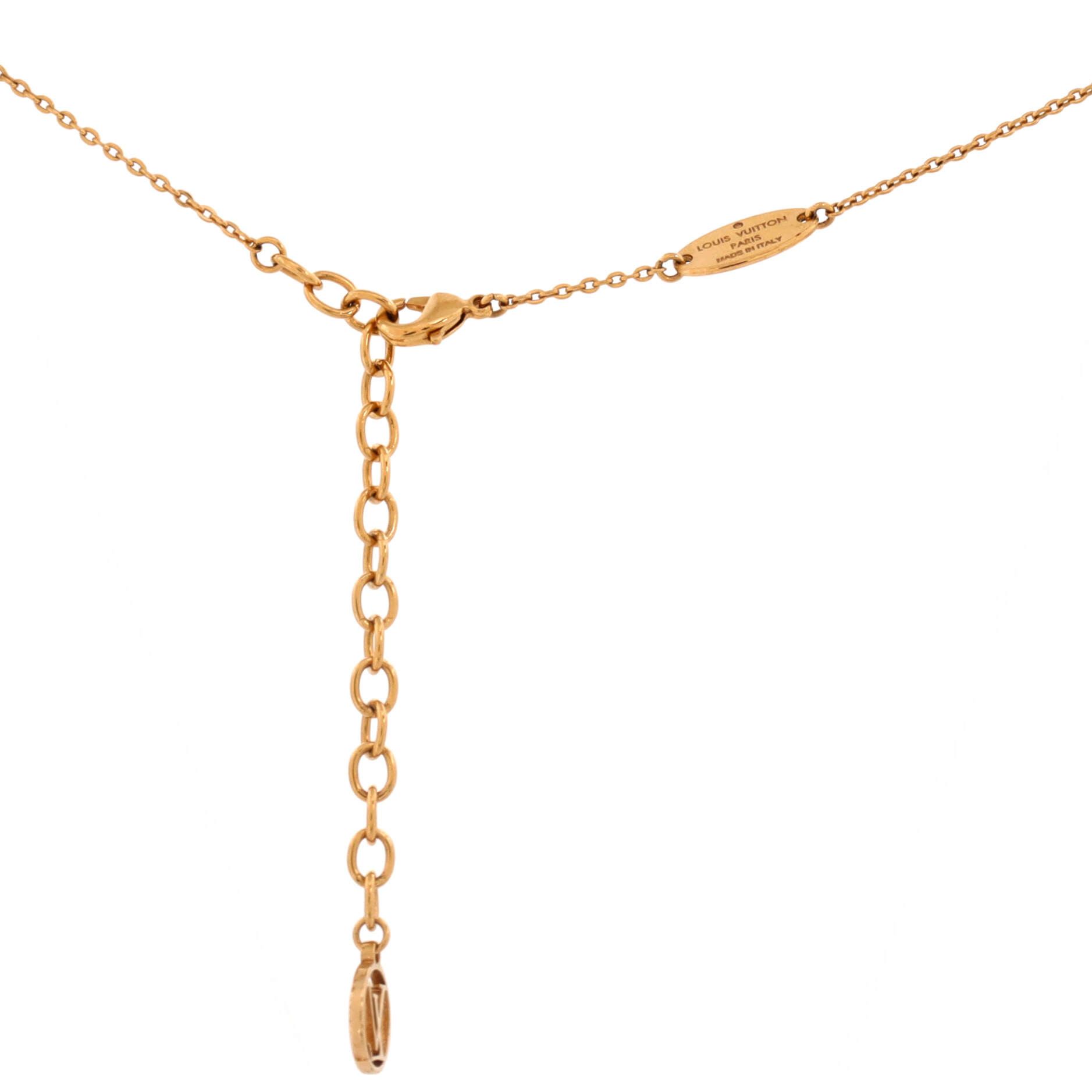 Louis Vuitton Nanogram Name Tag Pendant Necklace Metal Size ONE SIZE - 2 Thumbnail