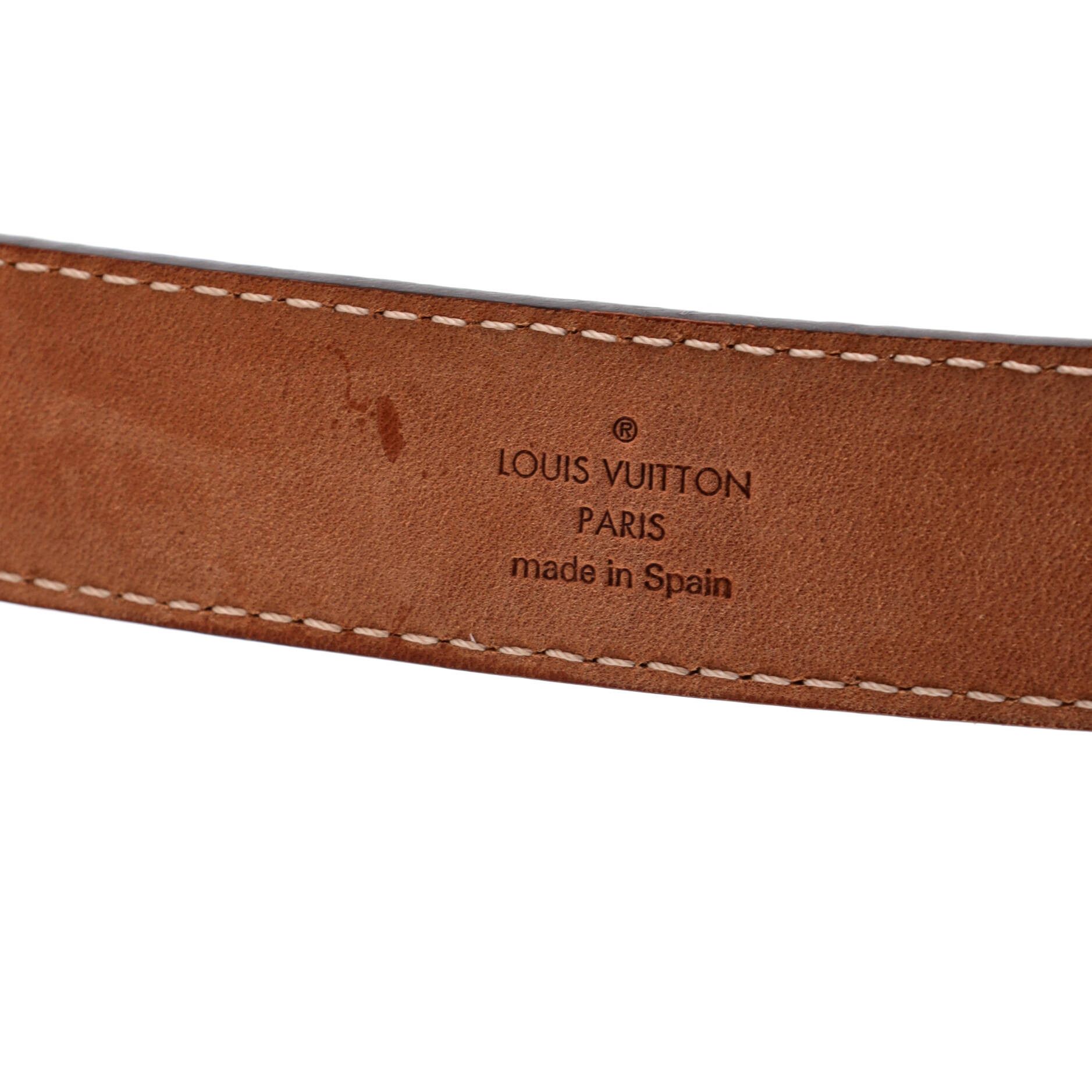 Louis Vuitton LV Initiales Belt Monogram Canvas Thin Size ONE SIZE - 2 Thumbnail