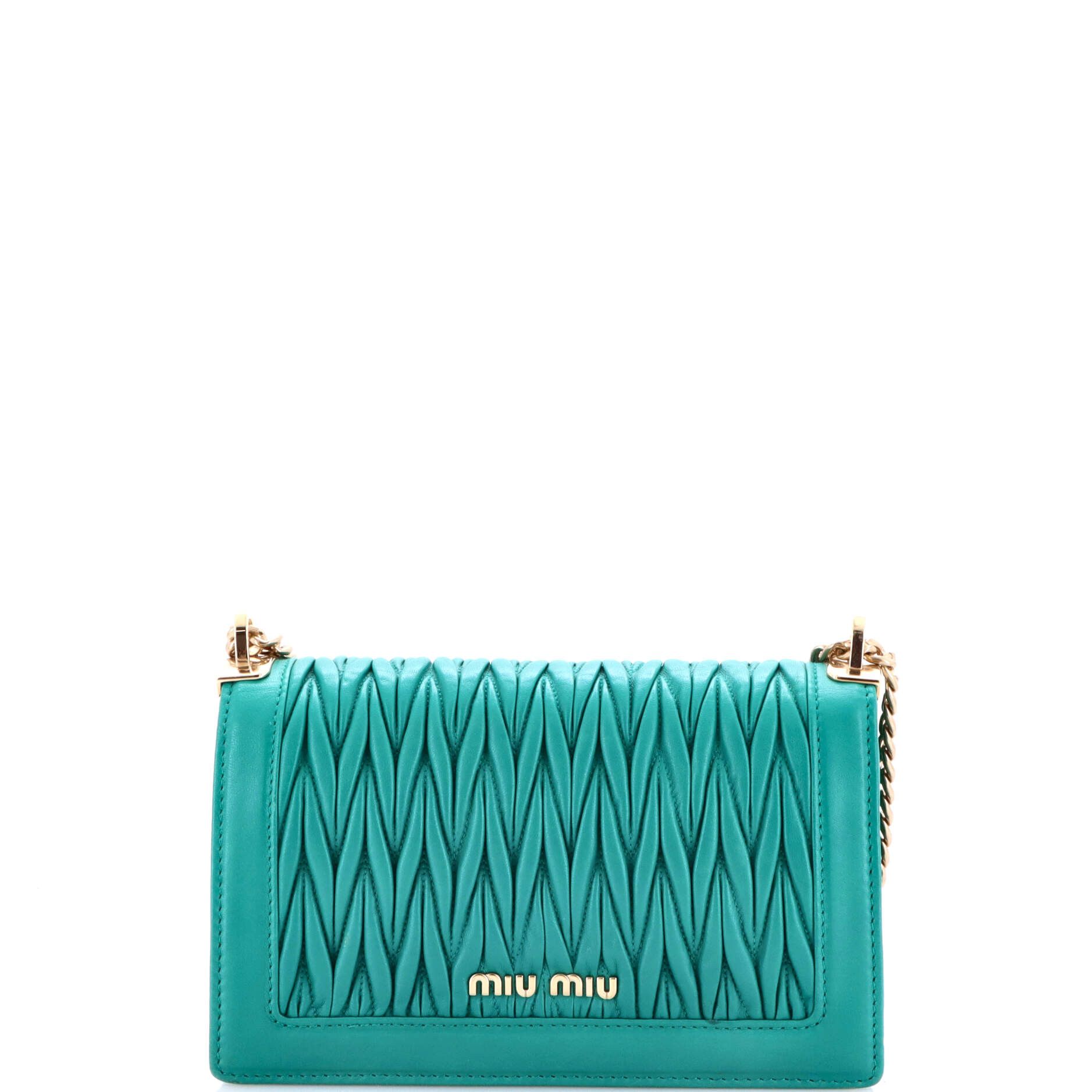 Miu Miu Flap Lock Shoulder Bag Matelasse Leather Medium Size ONE SIZE - 2 Thumbnail