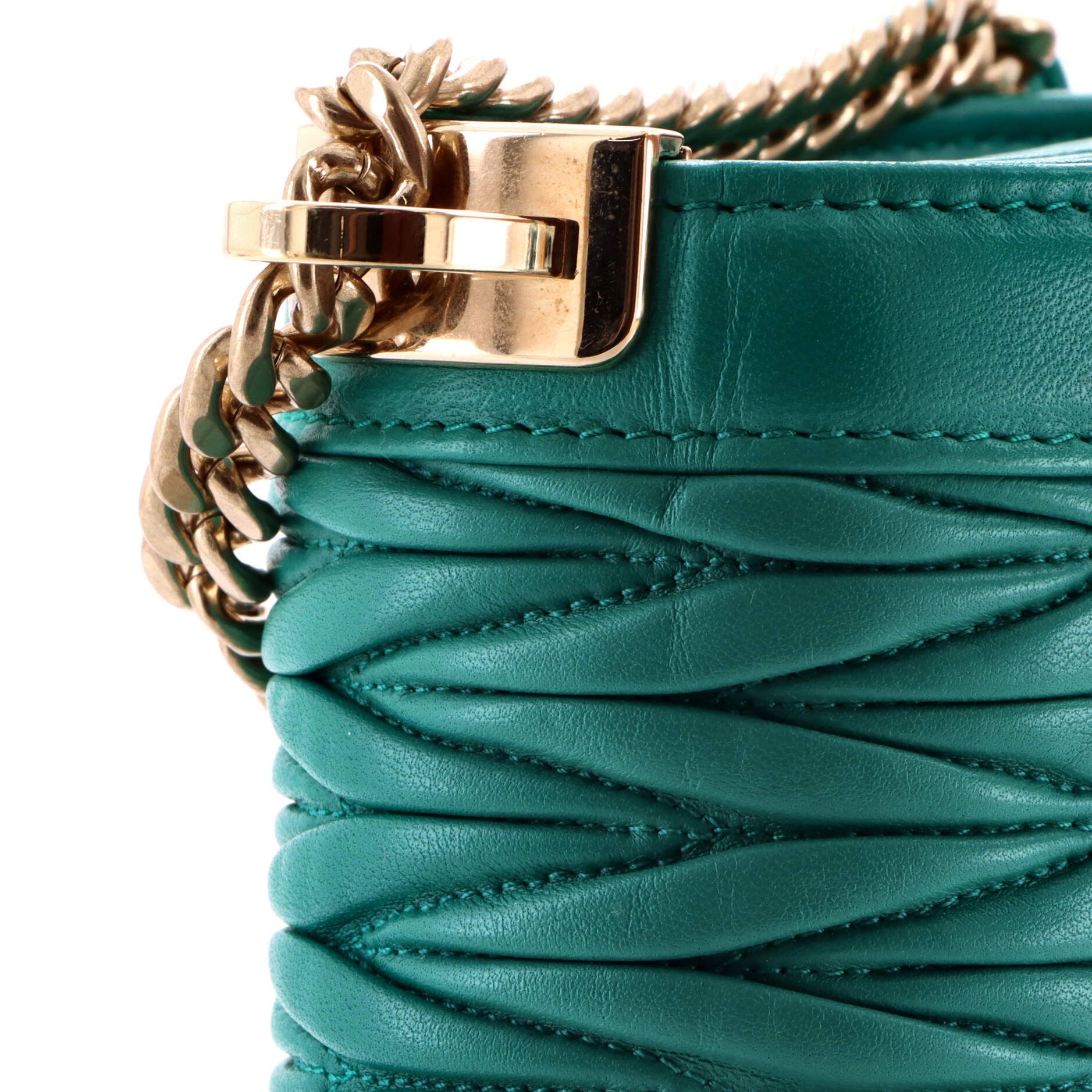 Miu Miu Flap Lock Shoulder Bag Matelasse Leather Medium Size ONE SIZE - 5 Thumbnail