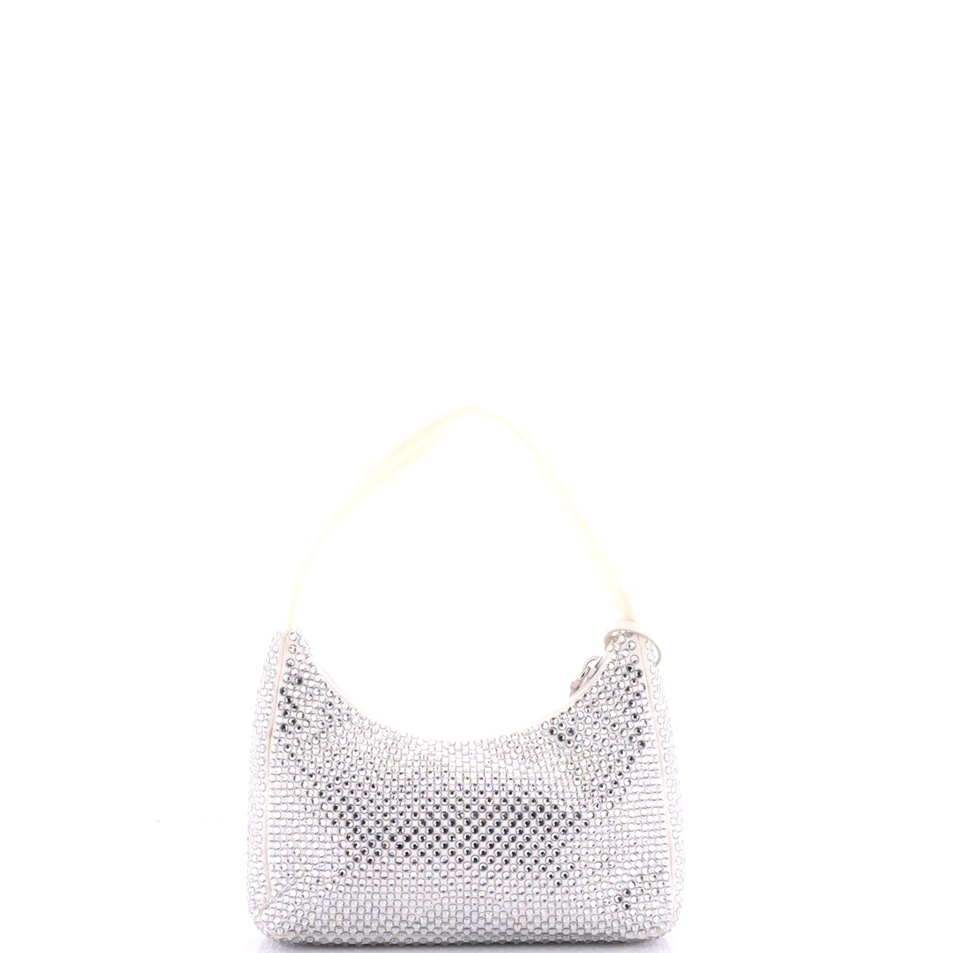 Prada Re-Edition 2000 Hobo Crystal Embellished Satin Mini Size ONE SIZE - 2 Thumbnail