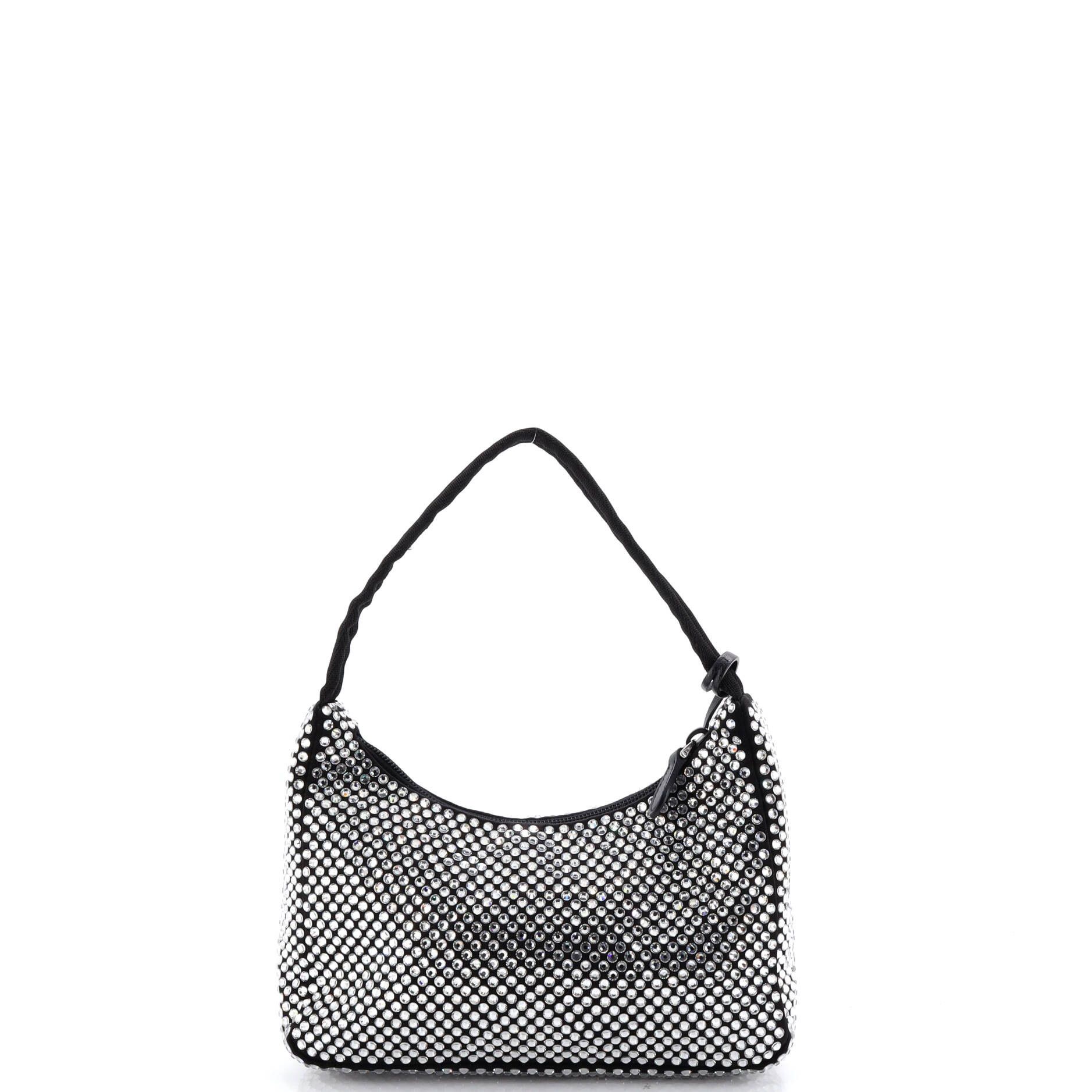 Prada Re-Edition 2000 Hobo Crystal Embellished Satin Mini Size ONE SIZE - 2 Thumbnail