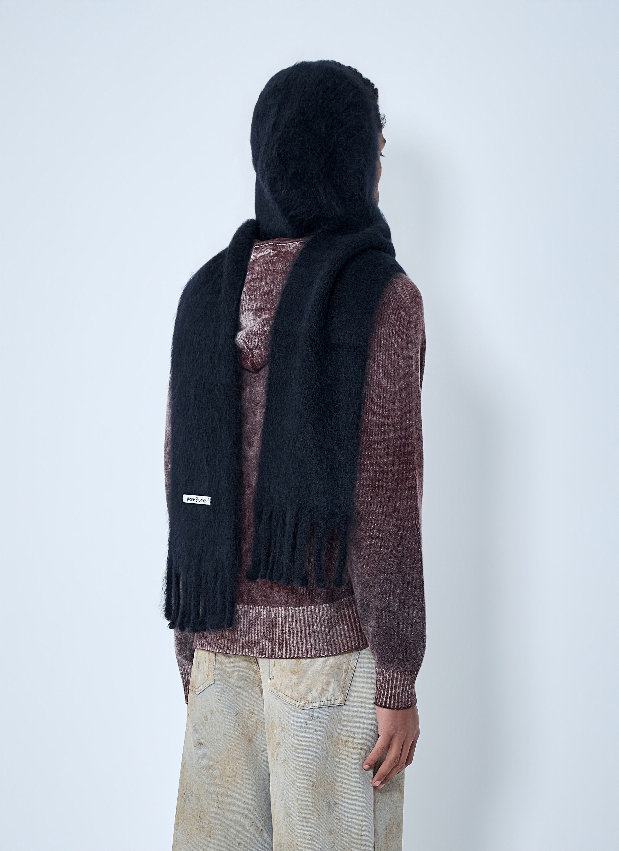 Acne Studios Fringed Wool Scarf Size ONE SIZE - 3 Thumbnail