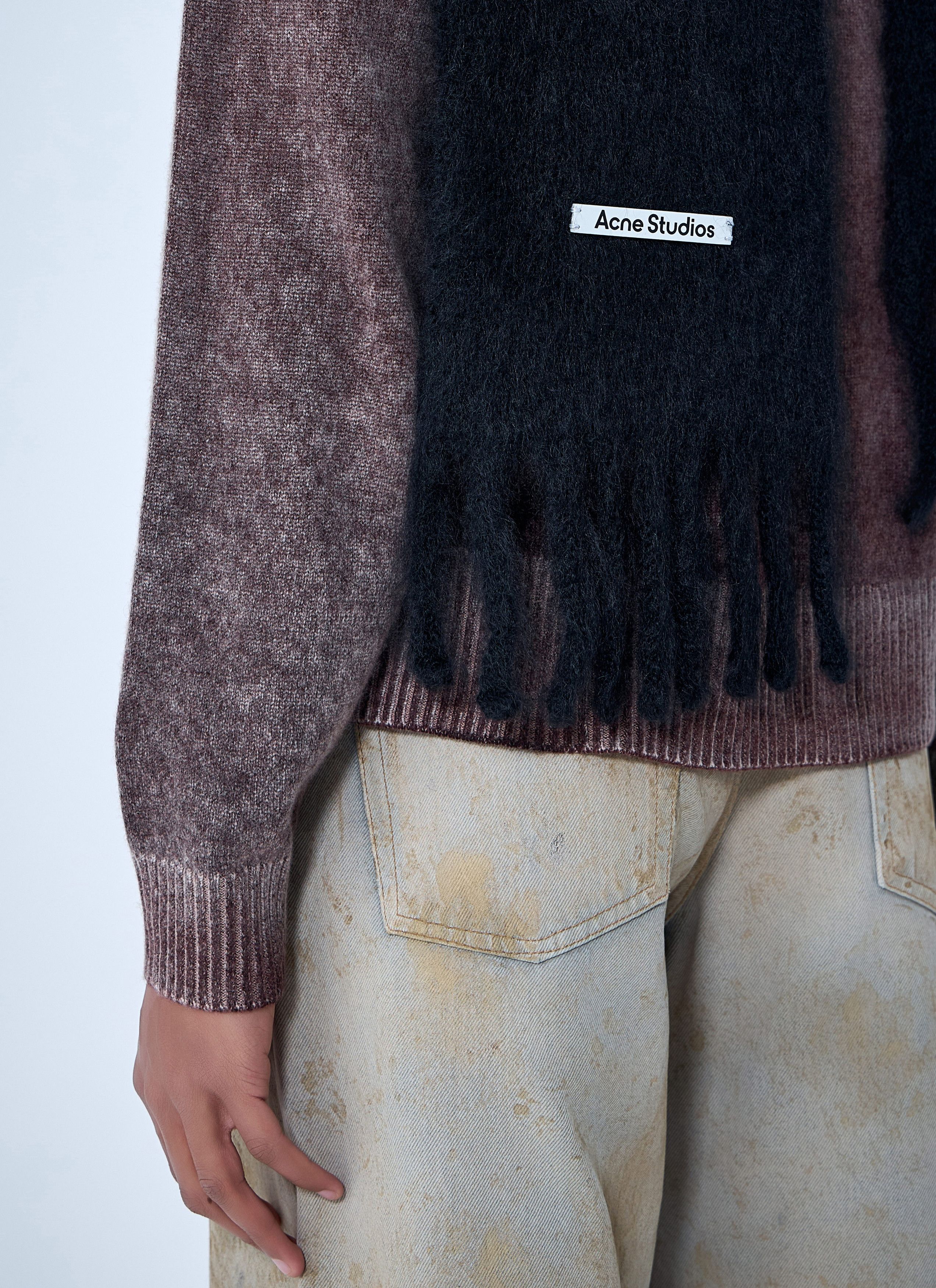 Acne Studios Fringed Wool Scarf Size ONE SIZE - 5 Thumbnail