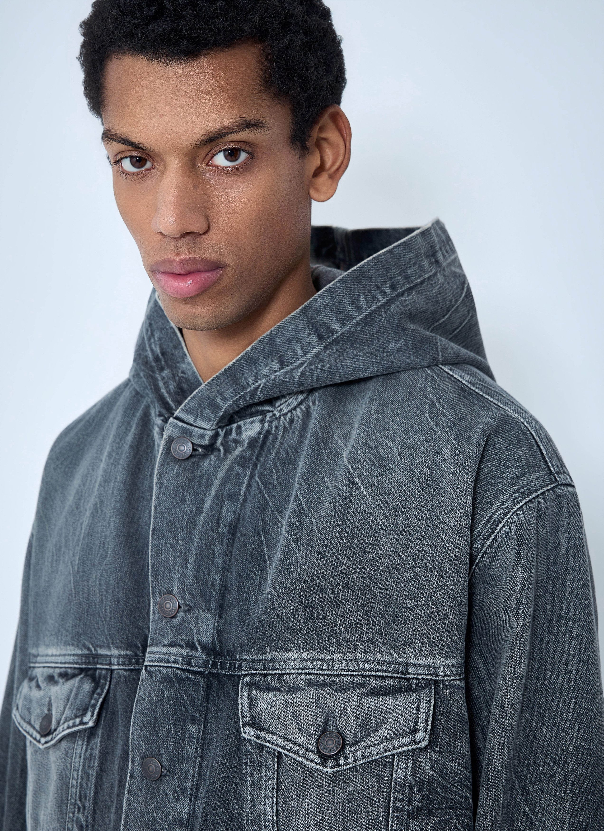 Acne Studios Hooded Denim Jacket Size US XL / EU 56 / 4 - 5 Thumbnail