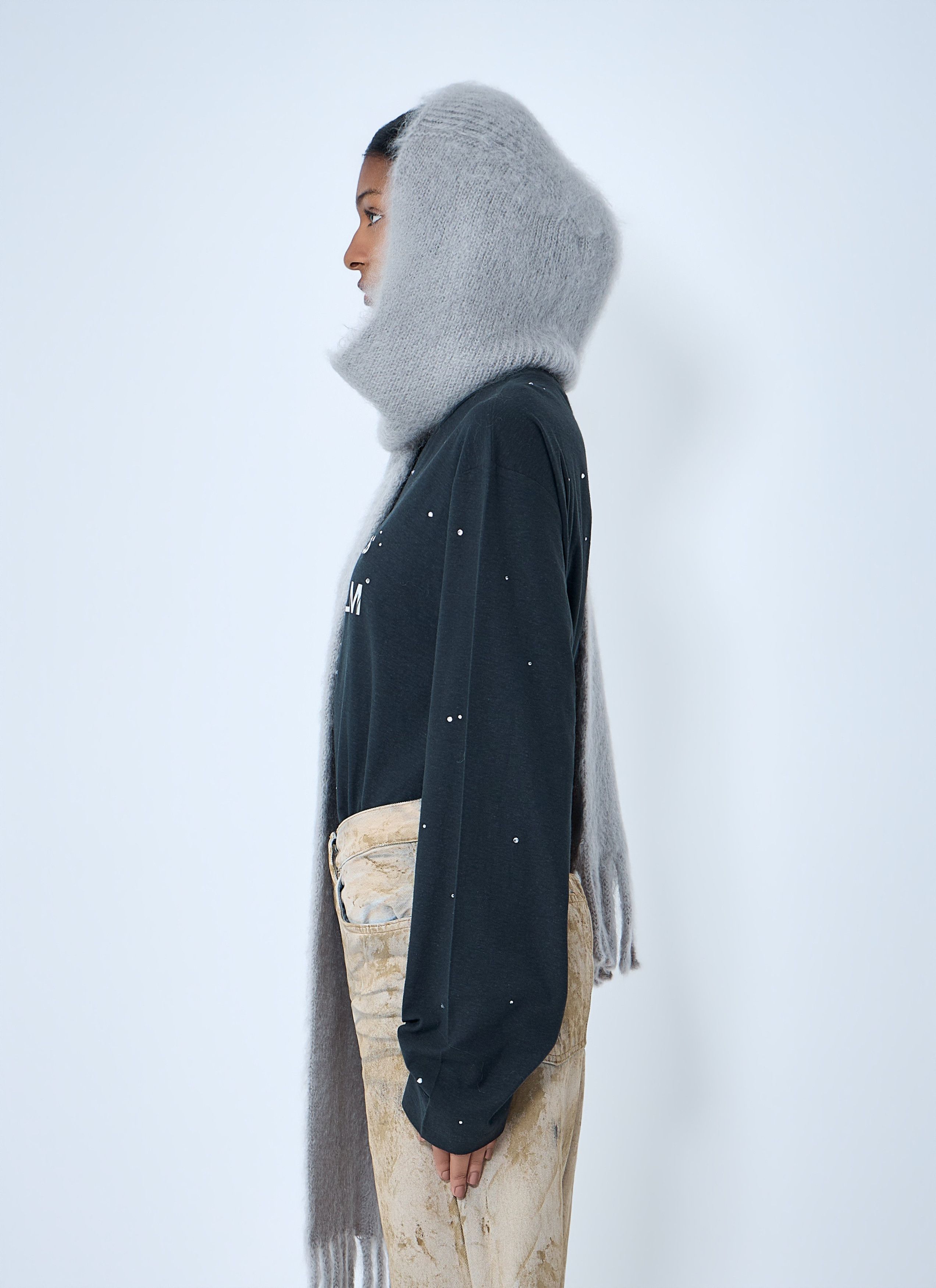 Acne Studios Fringed Wool Scarf Size ONE SIZE - 2 Thumbnail