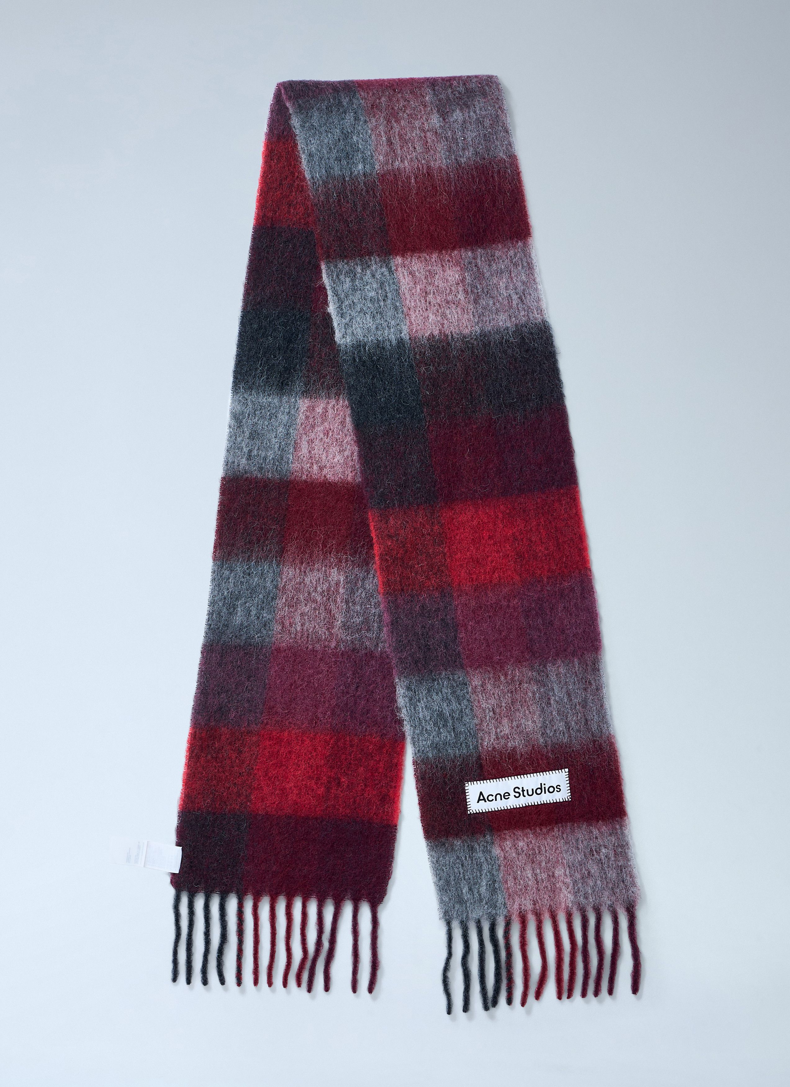 Acne Studios Wool-Blend Fringed Scarf Size ONE SIZE - 2 Thumbnail