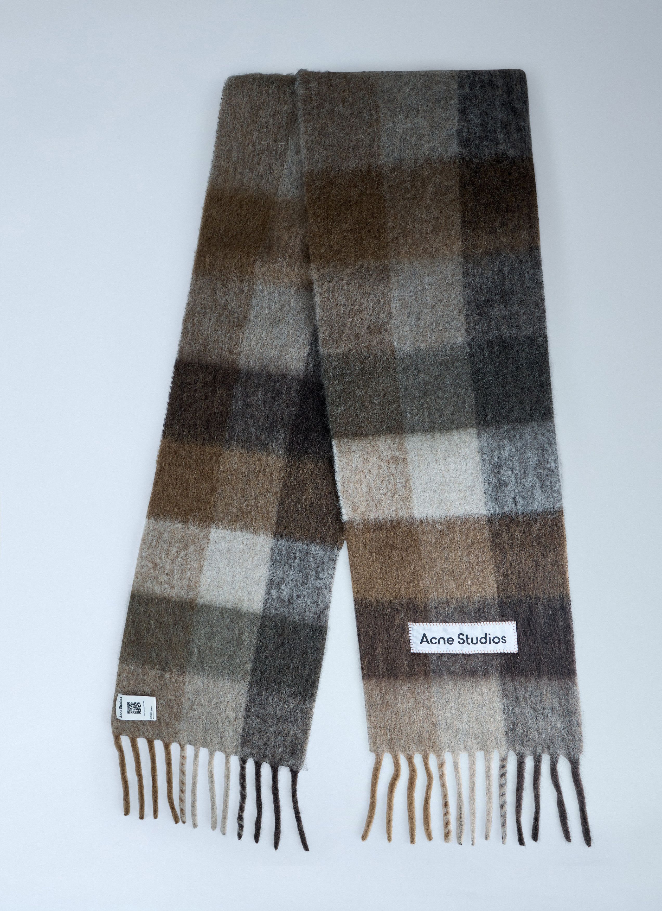 Acne Studios Fringed Wool Scarf Size ONE SIZE - 2 Thumbnail