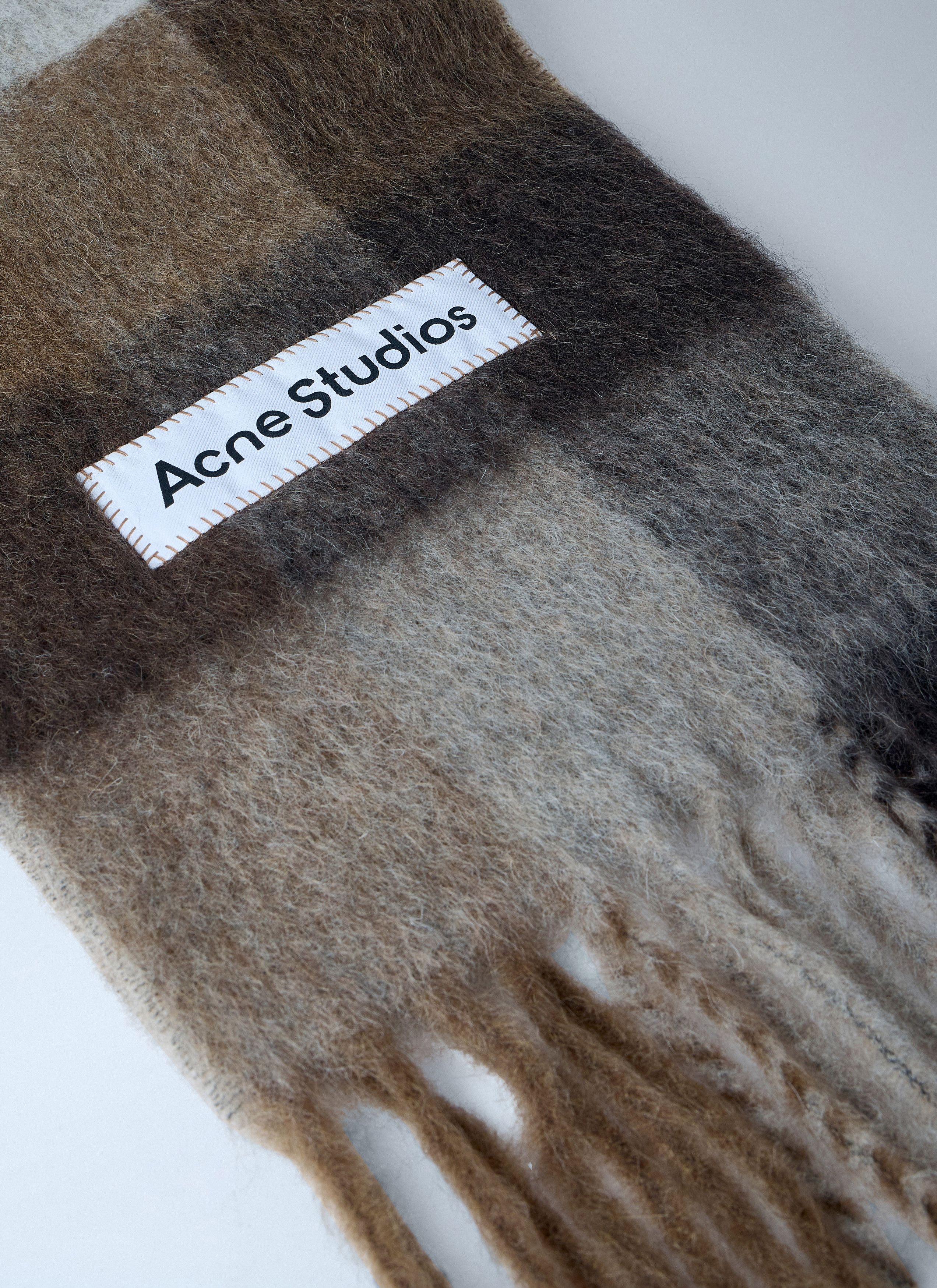 Acne Studios Fringed Wool Scarf Size ONE SIZE - 3 Thumbnail
