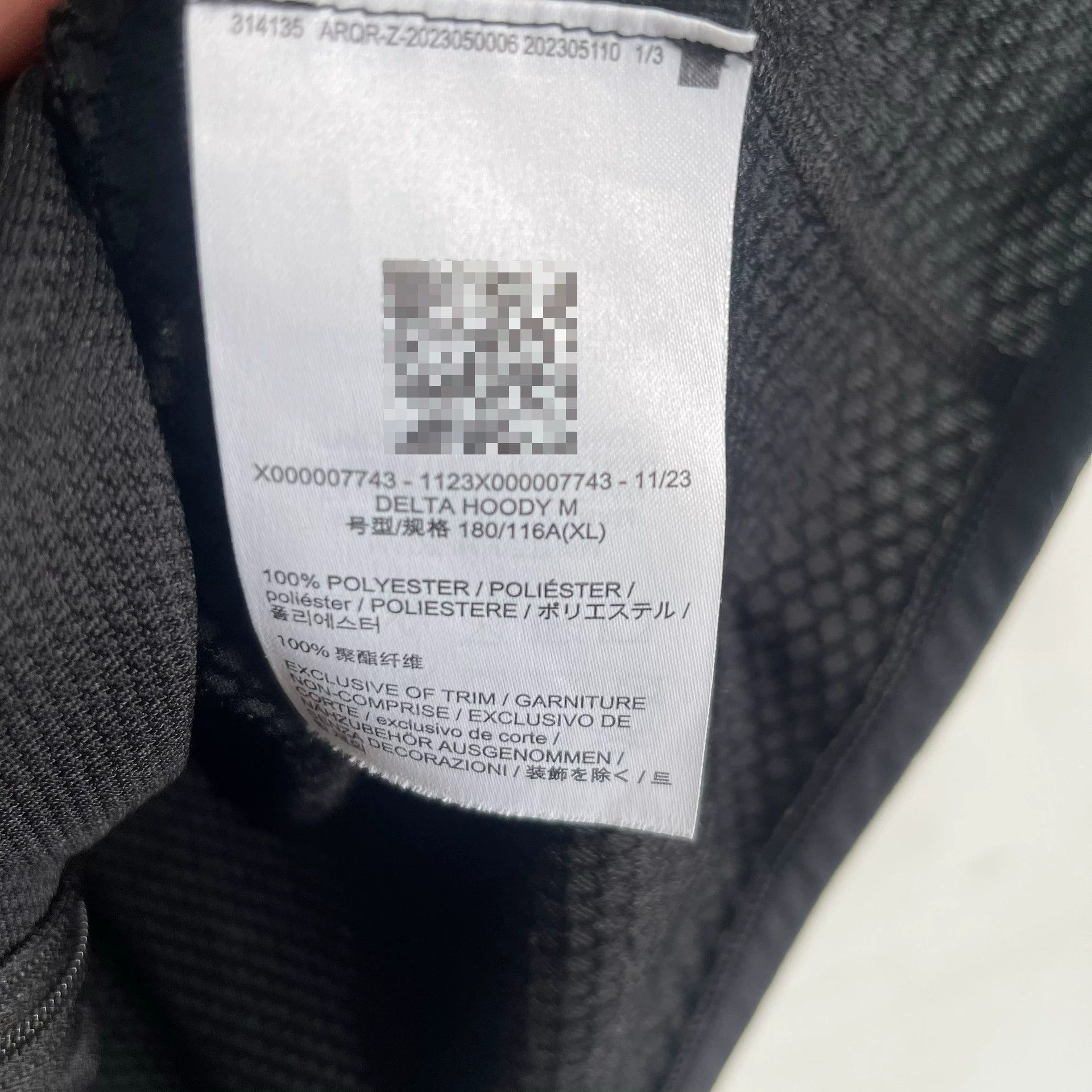 Arc'teryx Arcteryx Delta Black Full-Zip Hoodie Size US XL / EU 56 / 4 - 4 Thumbnail