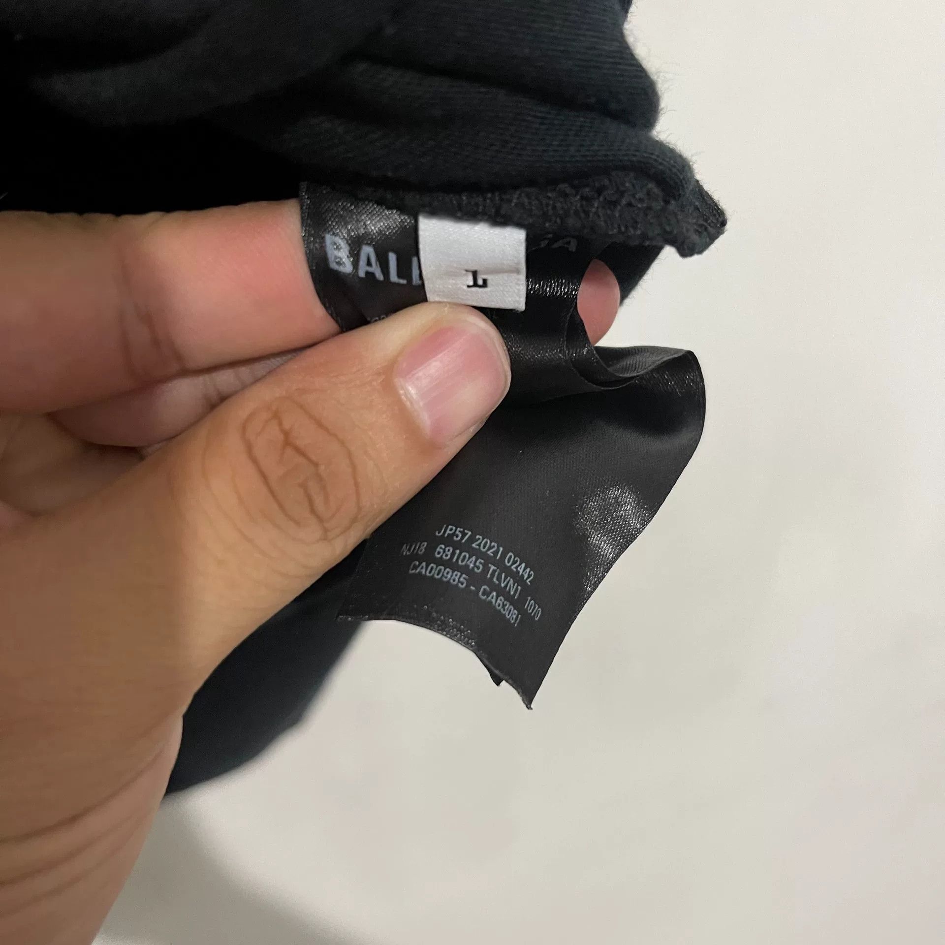 Balenciaga Balenciaga Black Short Sleeve T-Shirt Size US L / EU 52-54 / 3 - 5 Thumbnail