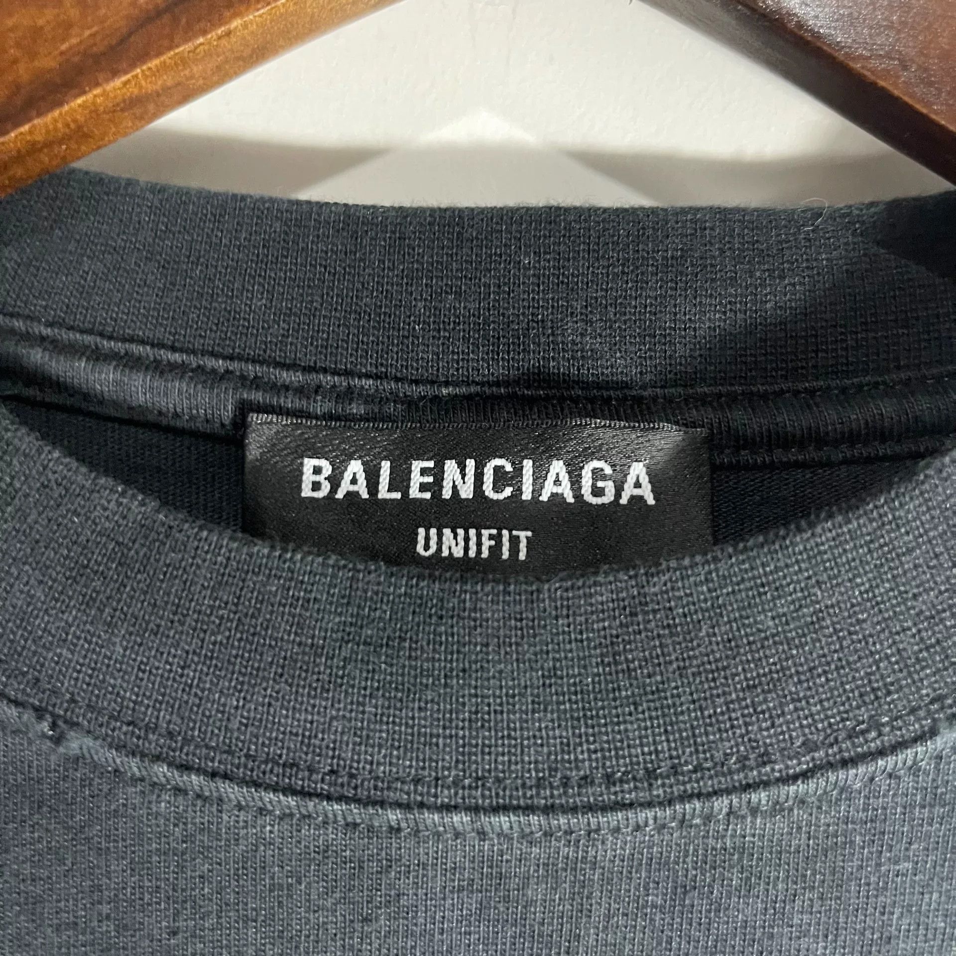 Balenciaga Balenciaga Black Short Sleeve T-Shirt Size US L / EU 52-54 / 3 - 3 Thumbnail