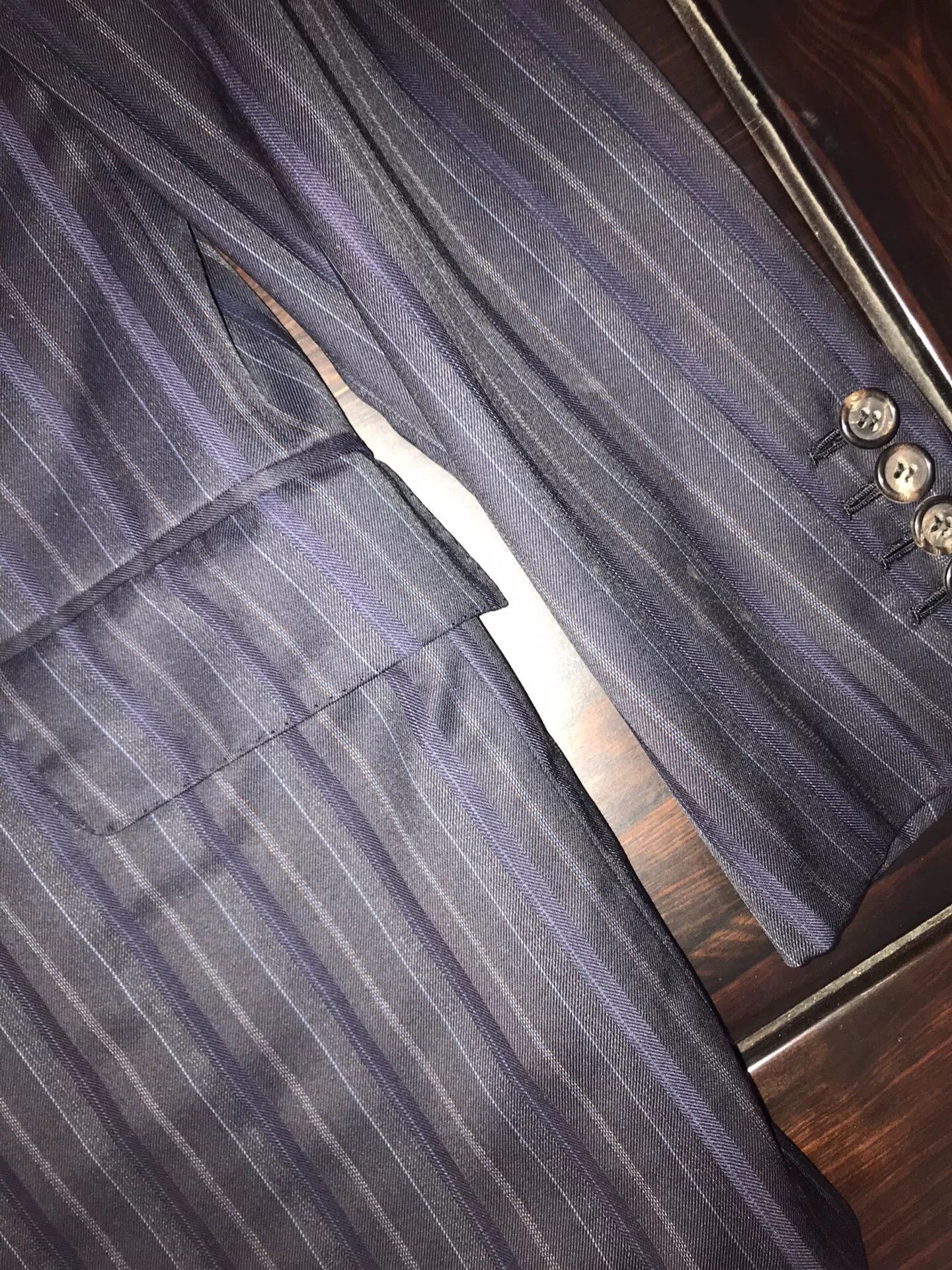 Brioni Brioni Wool Suit Super150s Dark Blue Size US S / EU 44-46 / 1 - 5 Thumbnail