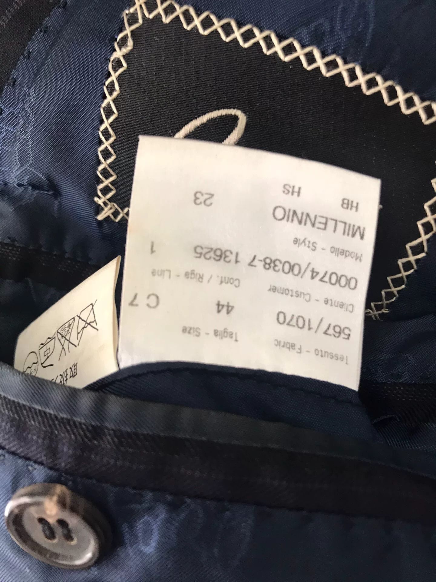 Brioni Brioni Wool Suit Super150s Dark Blue Size US S / EU 44-46 / 1 - 7 Thumbnail
